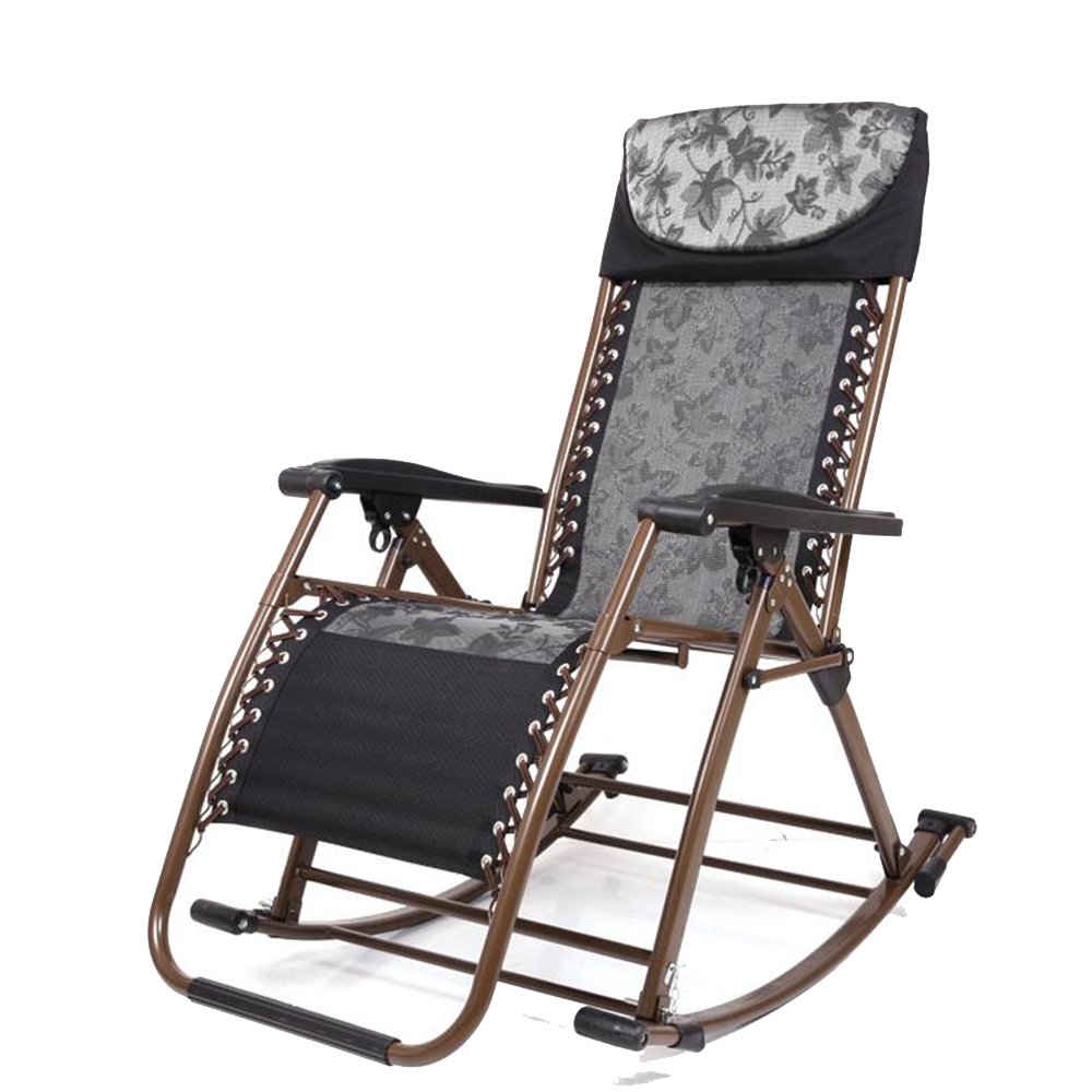 Comfortable Modern Lounge Chair - YNN Reclining Rocking Chair with Folding Design for Dorm, Bedroom & Balcony | Perfect for Relaxing, Reading & Working | (Color: 1)
