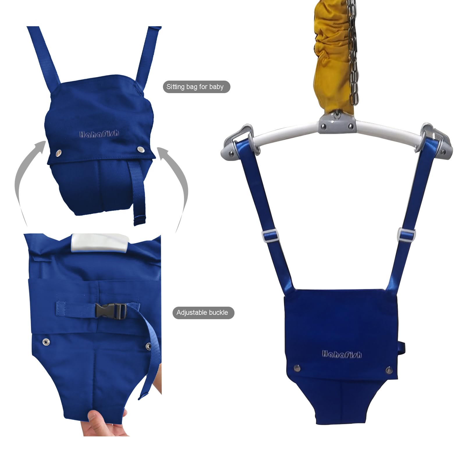 Adjustable Baby Door Jumper with Hanging Shelf - Stylish Toddler Bouncer & Activity Toy for Infants | Perfect for Playtime, Exercise & Developmental Stimulation