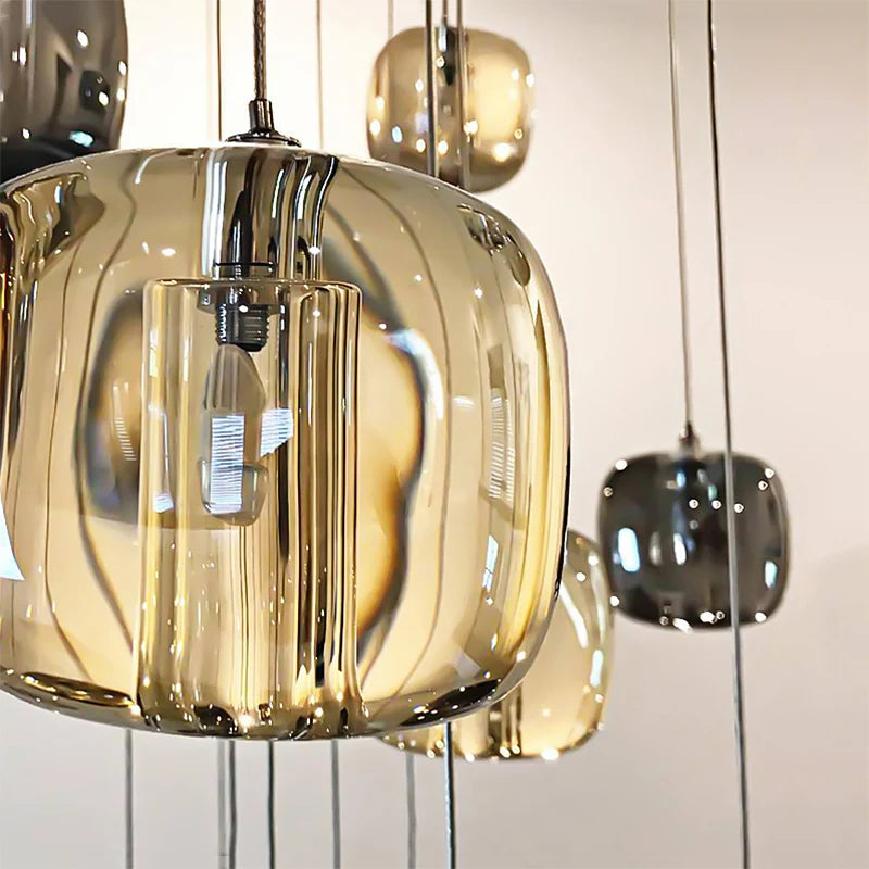 Cubie Chandelier - Modern Crystal Ceiling Light Fixture for Dining Room, Living Room & Bedroom | Elegant Home Decor Lighting