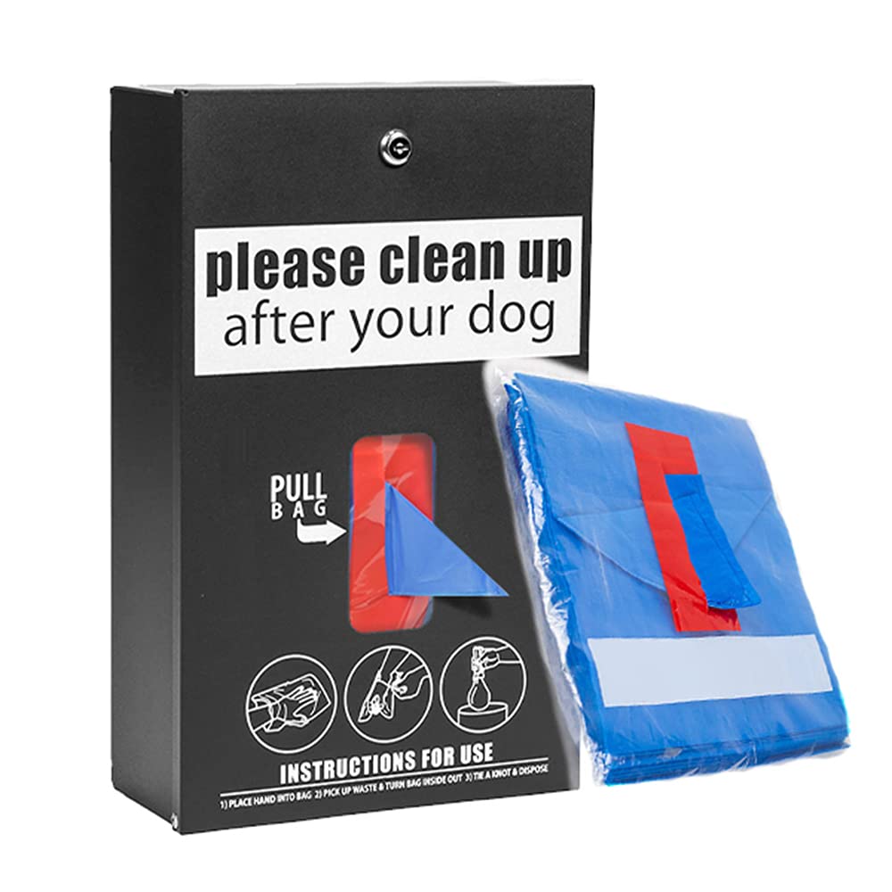 Low Profile Dog Waste Station with Tissue Dispenser - Matte Black | Outdoor Pet Cleanup Solution for Parks, Yards & Sidewalks