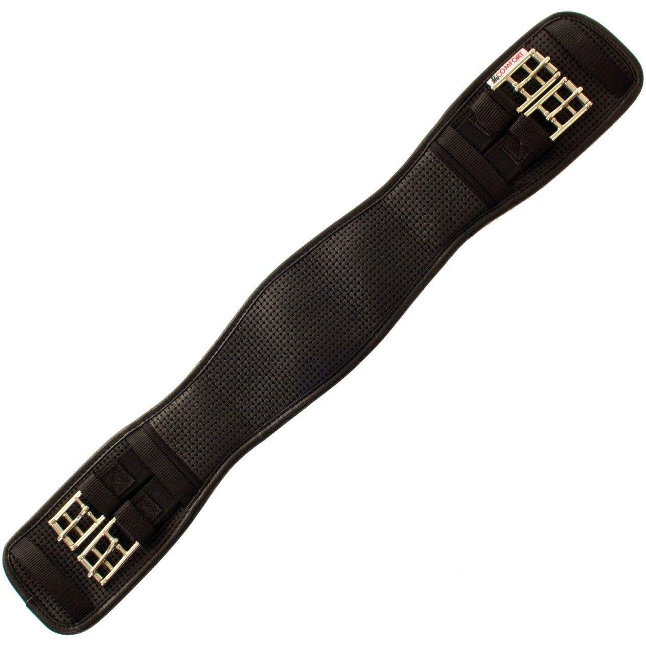 HyCOMFORT Waffle Dressage Girth with Elastic Ends - Breathable Horse Girth for Equestrian Training & Riding Comfort