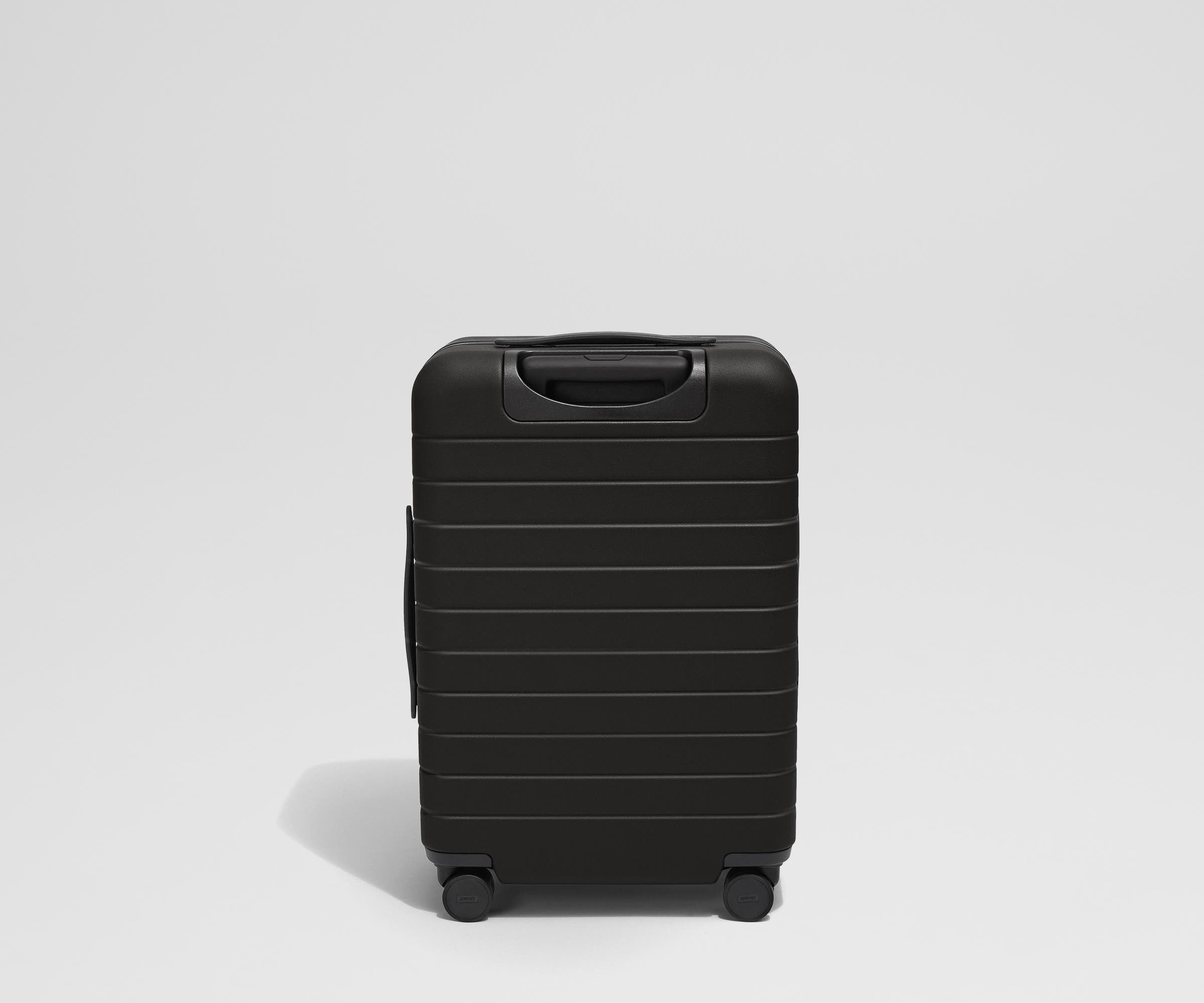 Executive Bigger Carry On Luggage in Jet Black - Perfect for Business Travel & Weekend Getaways