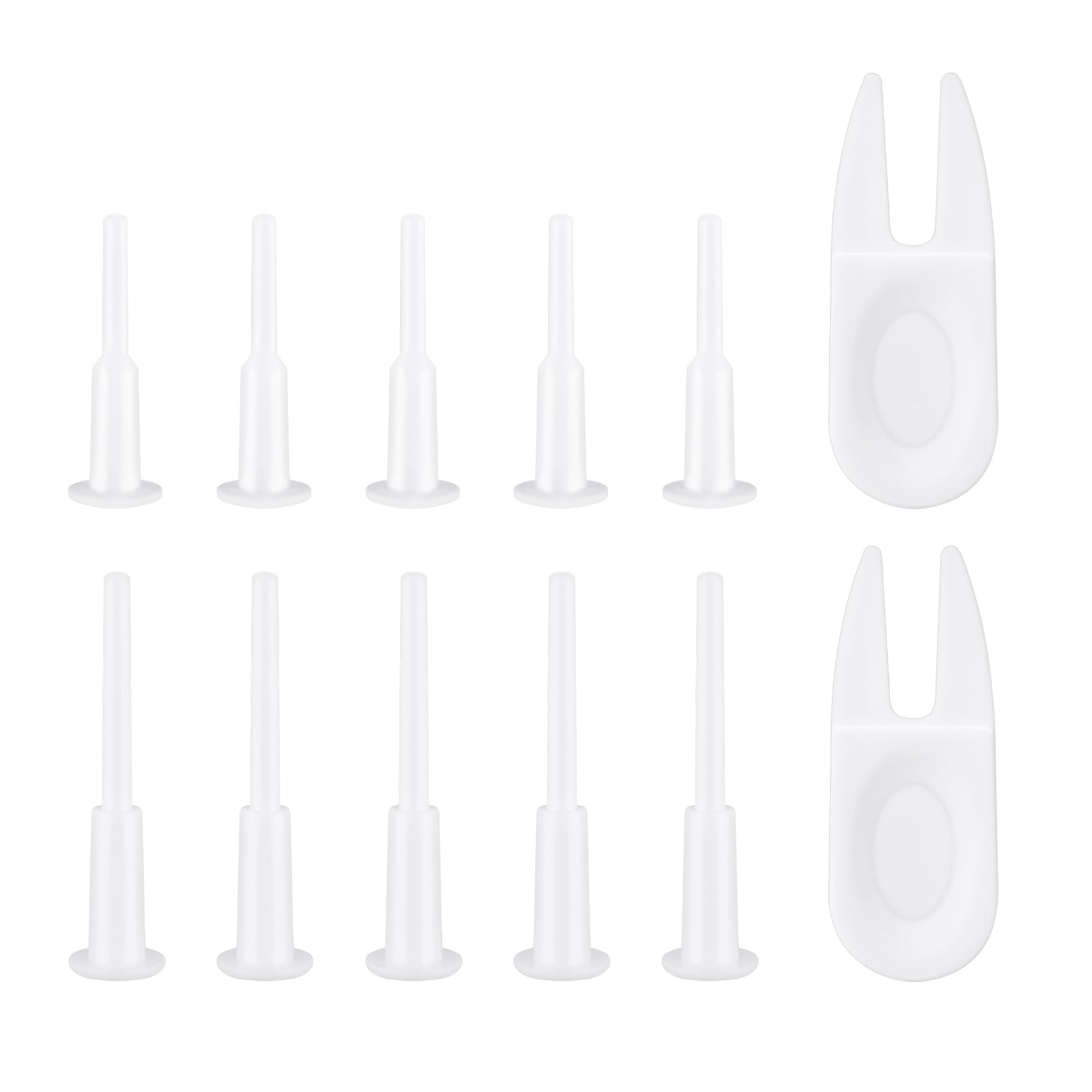 12-Piece Exercise Ball Plug Replacement Kit - Yoga Ball Fitness Air Stopper Plug Pin Adapter Set for Inflatable Exercise Balls, Beds & Pools - Perfect for Gym, Home Workouts & Water Activities