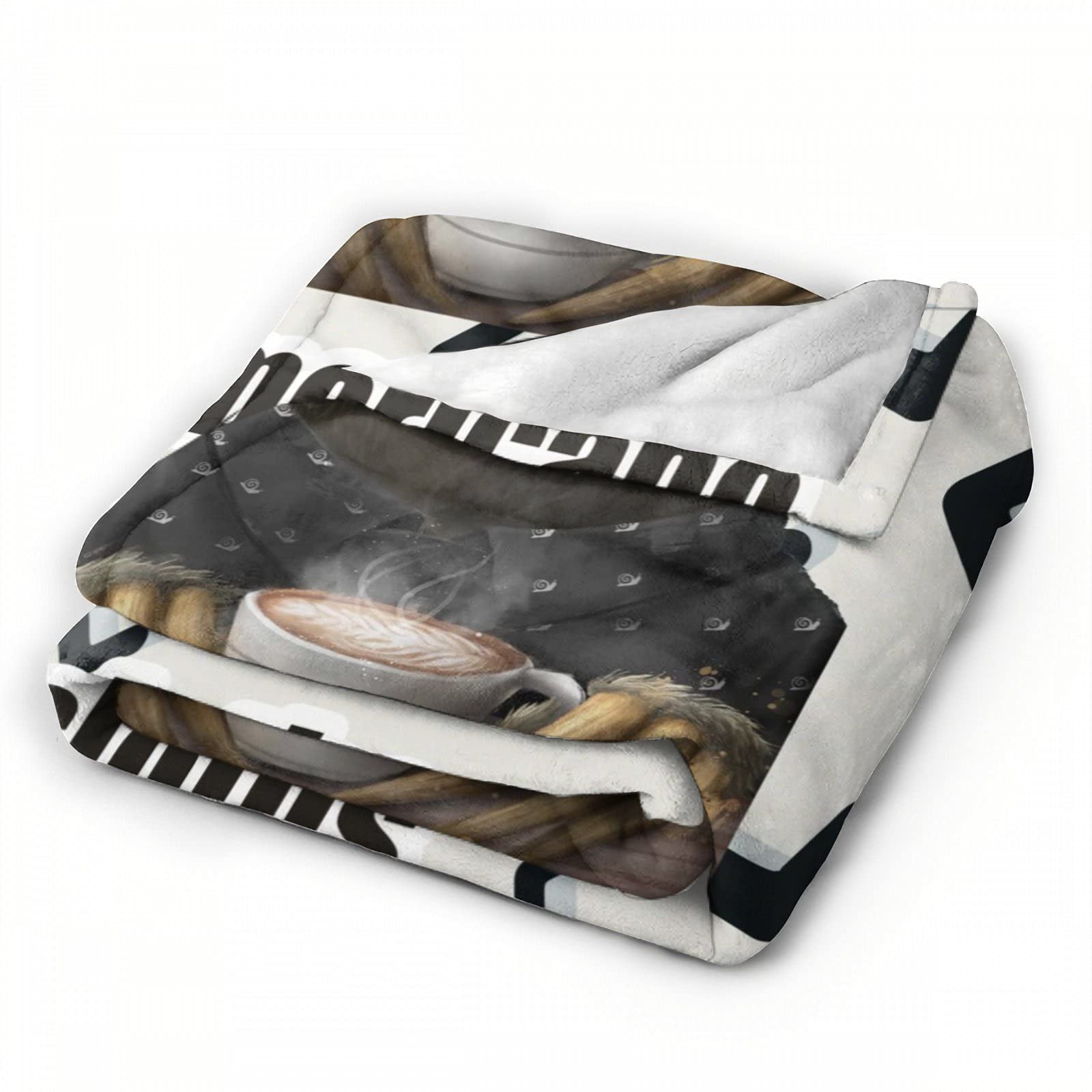 Soft & Warm Avalokitesvara Axolotl Wave Flannel Blanket - 50x40 Inch Funny Art Throw for Kids, Bed, Couch & Sofa - Cozy Home Decor Gift for Anime & Kawaii Lovers