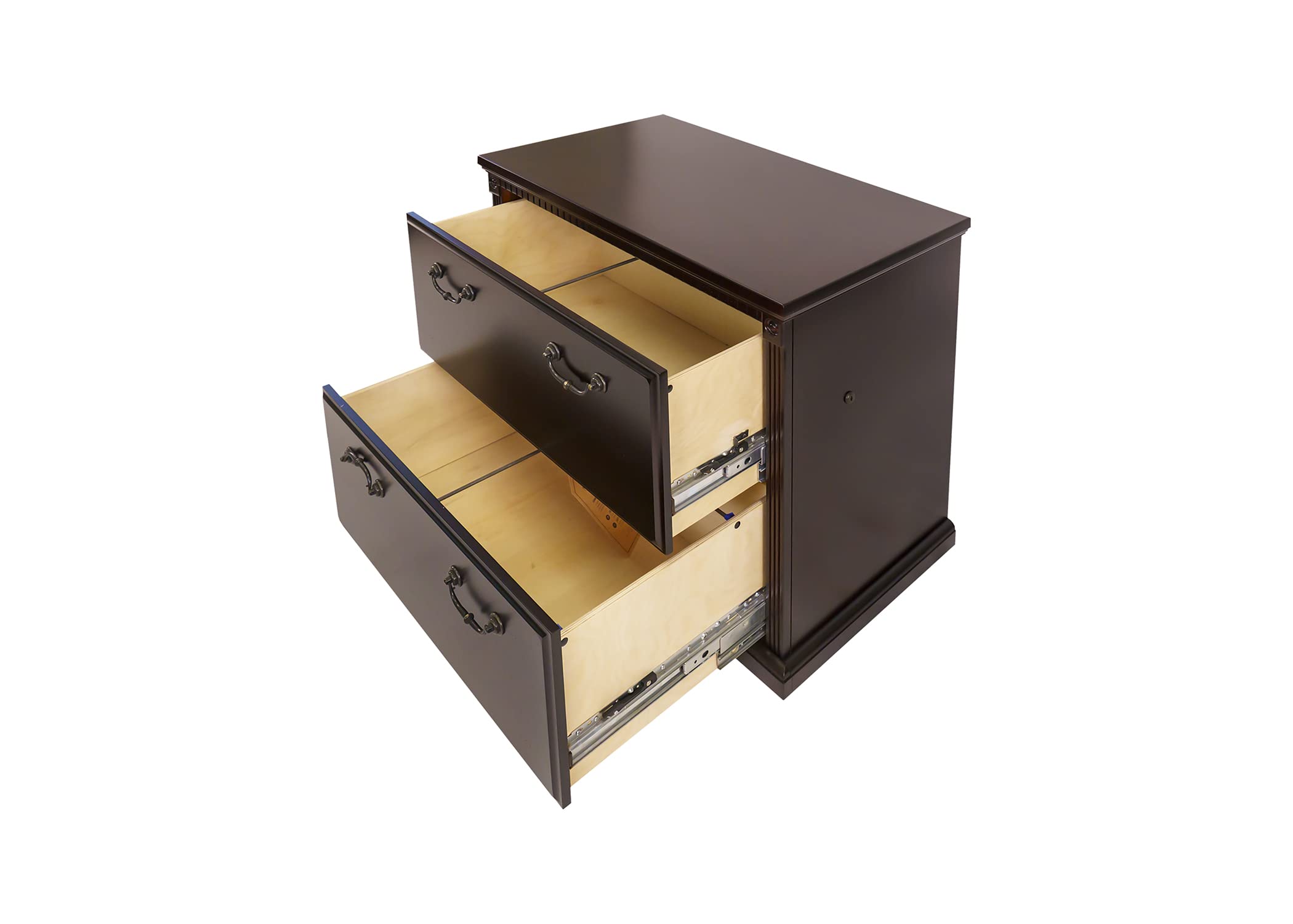 Martin Furniture Huntington Club 2-Drawer Lateral Office File Cabinet - Perfect for Home Office, Business Storage & Organization