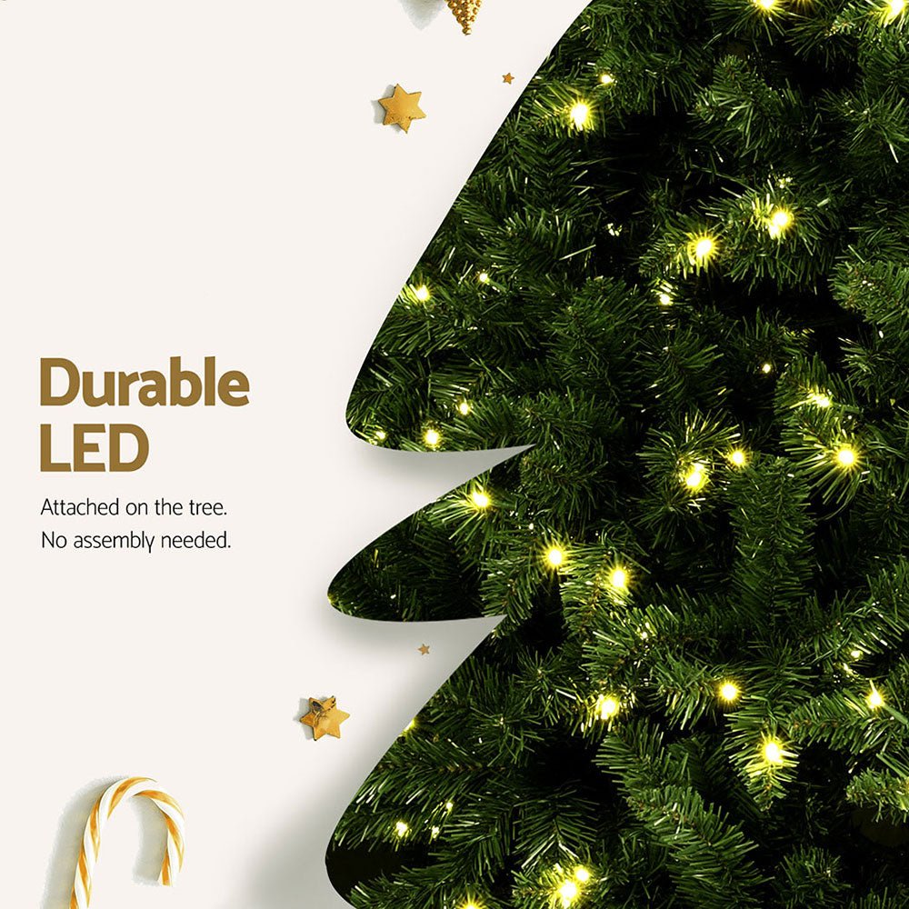 2.7M Pre-Lit Christmas Tree with 2590 LED Lights - Holiday Home Decor for Living Room, Party & Outdoor Festive Decoration