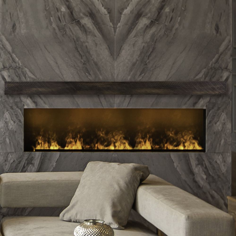 Lexington Hearth Faux Wood Beam Mantel Shelf - Rustic Concrete Fireplace Mantel for Living Room, Bedroom & Outdoor Decor