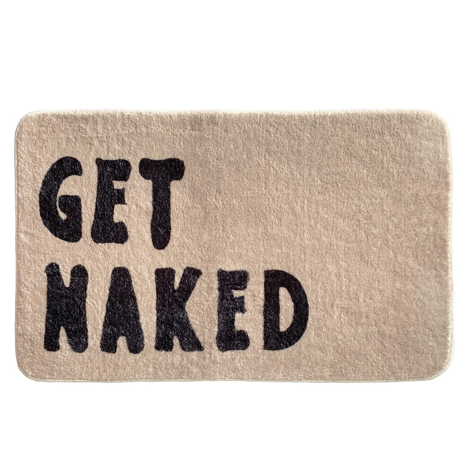 Non-Slip Washable Bath Rugs - Soft Absorbent Bathroom Floor Mats for Tub & Shower - Cute Funny 