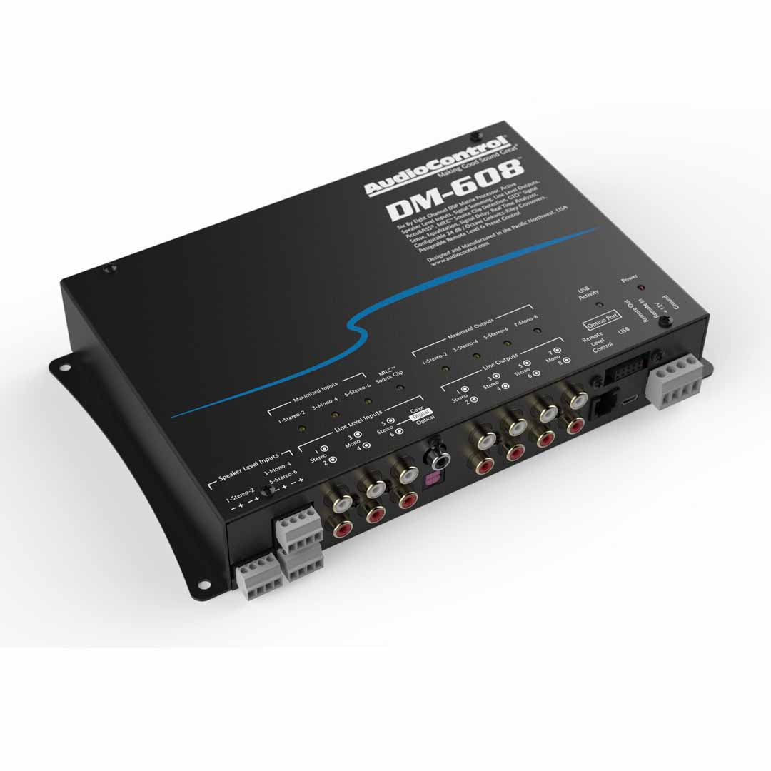 AudioControl DM 608 6x8 DSP Matrix Processor - Professional Digital Signal Processor for Car Audio & Home Theater Systems - Perfect for Multi-Zone Audio Setup & Sound Optimization