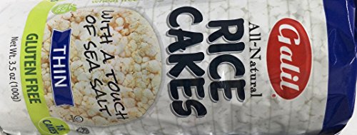 Gluten Free Rice Cakes - All Natural Thin with Sea Salt, KFP Certified, 6 Pack - Healthy Snack for Weight Loss, Kids Lunch & On-the-Go Eating