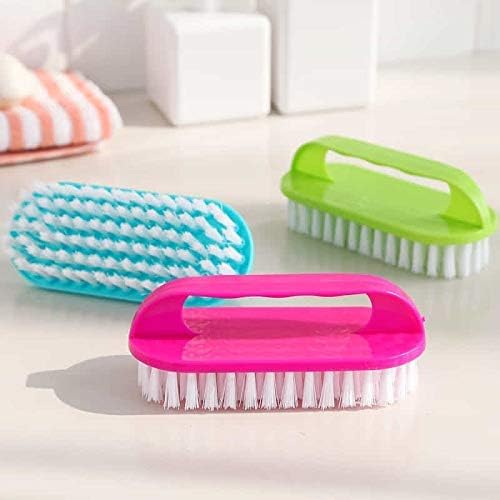 JAGMOOLYA Clothes Cleaning Brush - Soft Bristle Laundry Scrub Brush with Ergonomic Handle for Wet & Dry Fabric Care - Perfect for Delicates, Stains, and Tough Dirt (Pack of 1) - Ideal for Home Laundry, Hand Washing, and Travel Use
