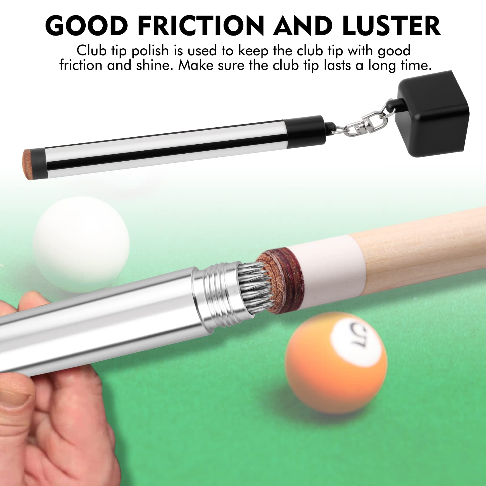 **2 in 1 Portable Pick Pocket Chalk Cover & Tip Pricker Prep Tool – Billiard Cue & Snooker Accessory – Pool Stick Chalk Holder (3 Models) – Perfect for Pool Halls, Home Game Rooms & Professional Tournaments**