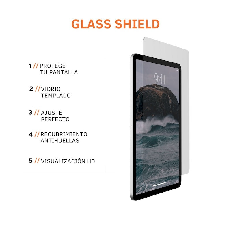 UAG iPad Air 11 M2 Screen Protector - Tempered Glass, Anti-Scratch & Bubble-Free - Perfect for Work, Travel & Home Use