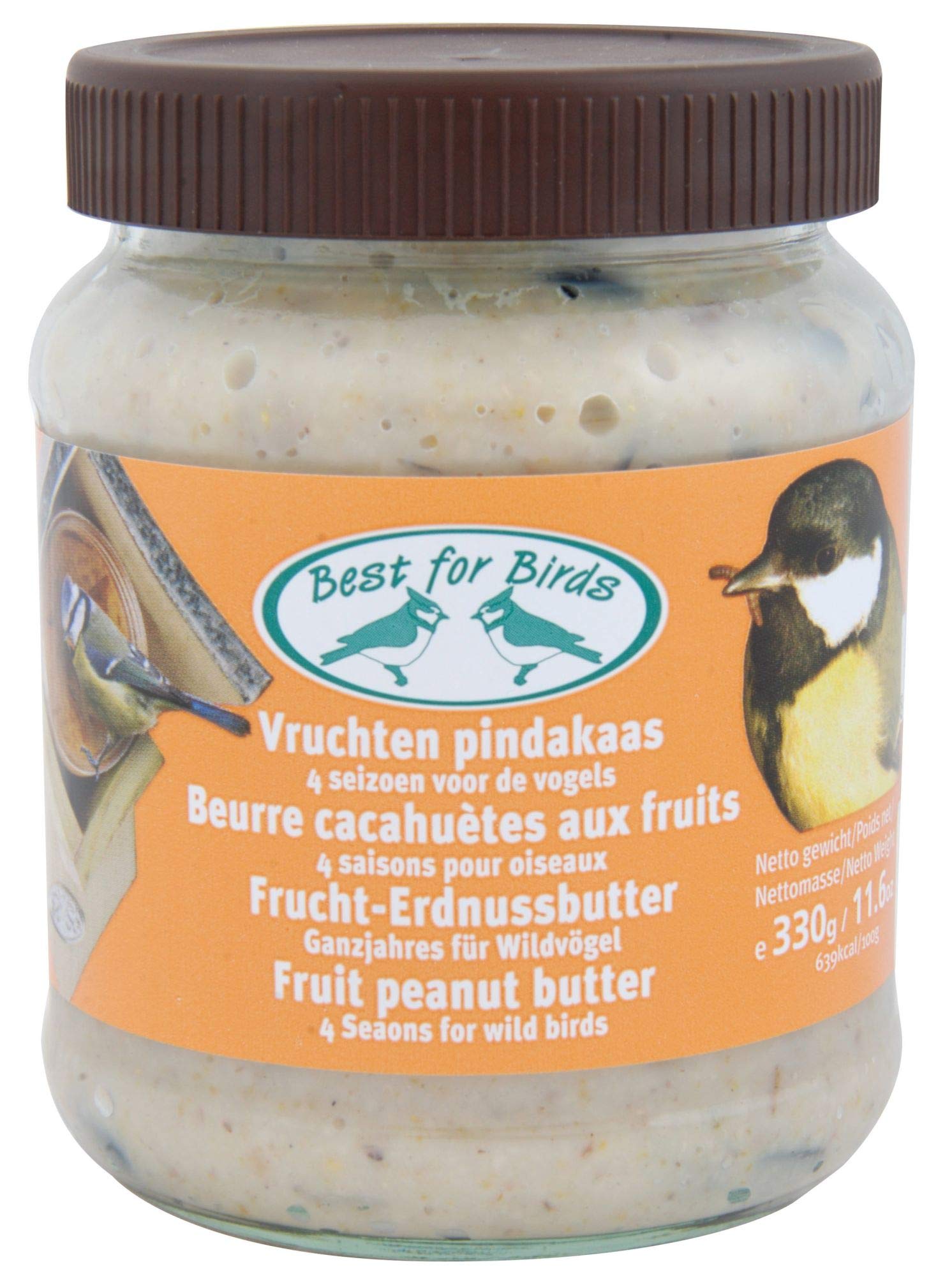 Esschert Design Premium Fruit Peanut Butter - Natural Spread for Toast, Smoothies & Baking | Healthy Snack for Kids & Adults