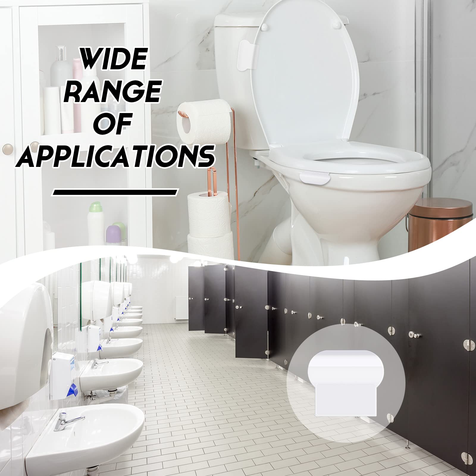 Yookeer 9Pcs Toilet Seat Lifter - Bathroom Handle for Home & Travel