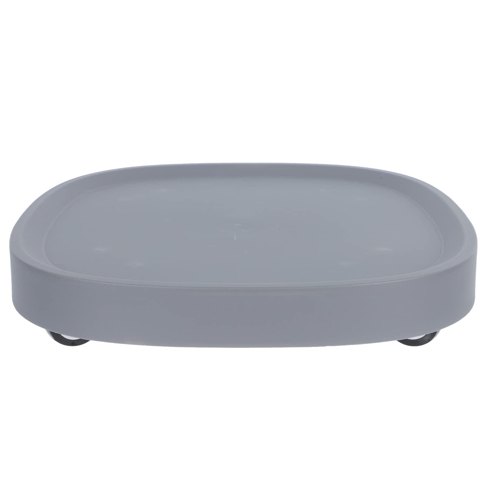 DOITOOL Square Wheeled Planter Trays - Indoor Rolling Plant Stand with Heavy Duty Casters, Grey Pot Plant Dolly for Moving Potted Plants, Flowers & Deck Containers (High Load Capacity) - Perfect for Home Gardening, Greenhouse Use & Indoor Plant Mobility