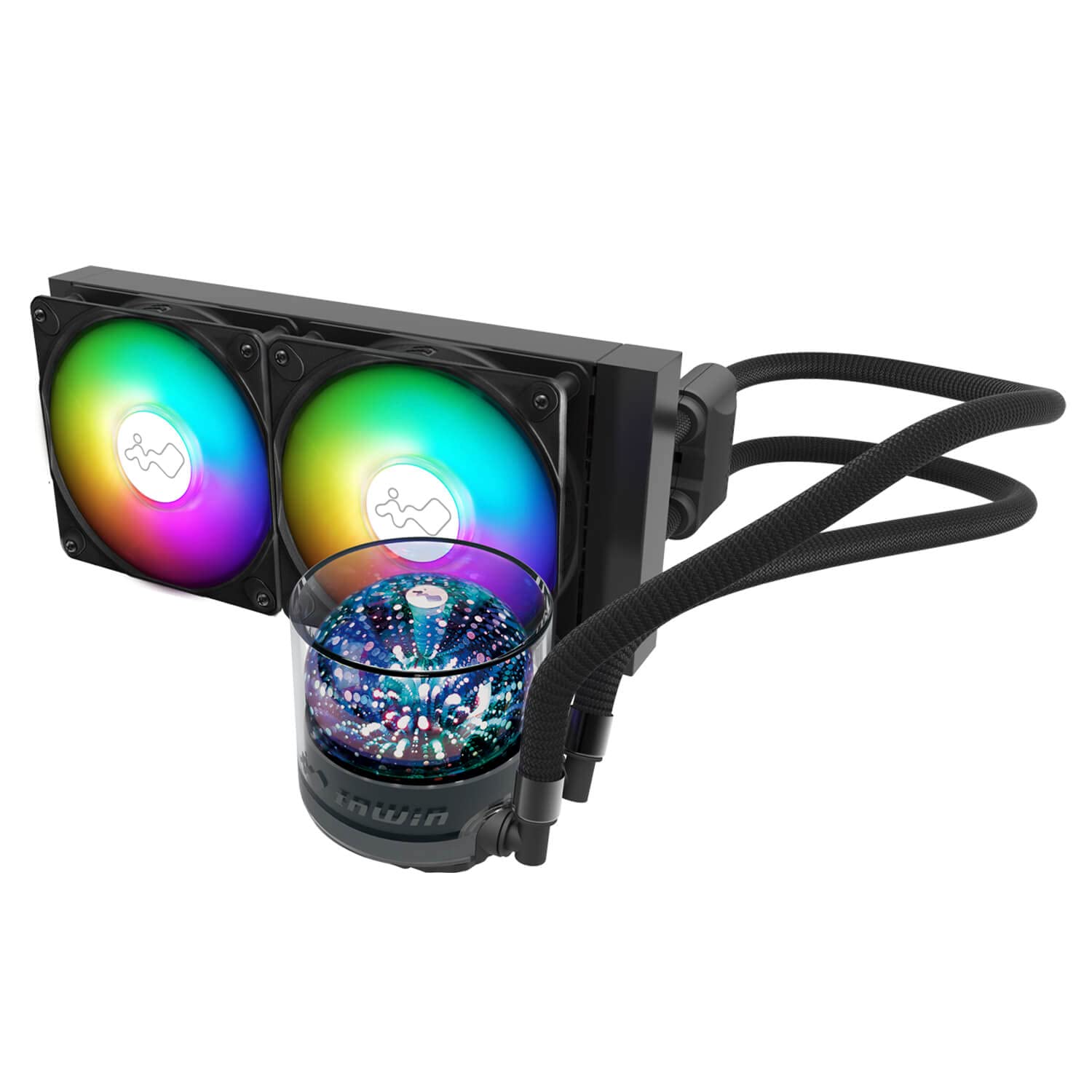 InWin NR24 240mm RGB AIO Liquid CPU Cooler | High-Performance Cooling for Gaming PC & Workstation | Black (IW-LC-NR24) | Perfect for Overclocking & Silent Operation