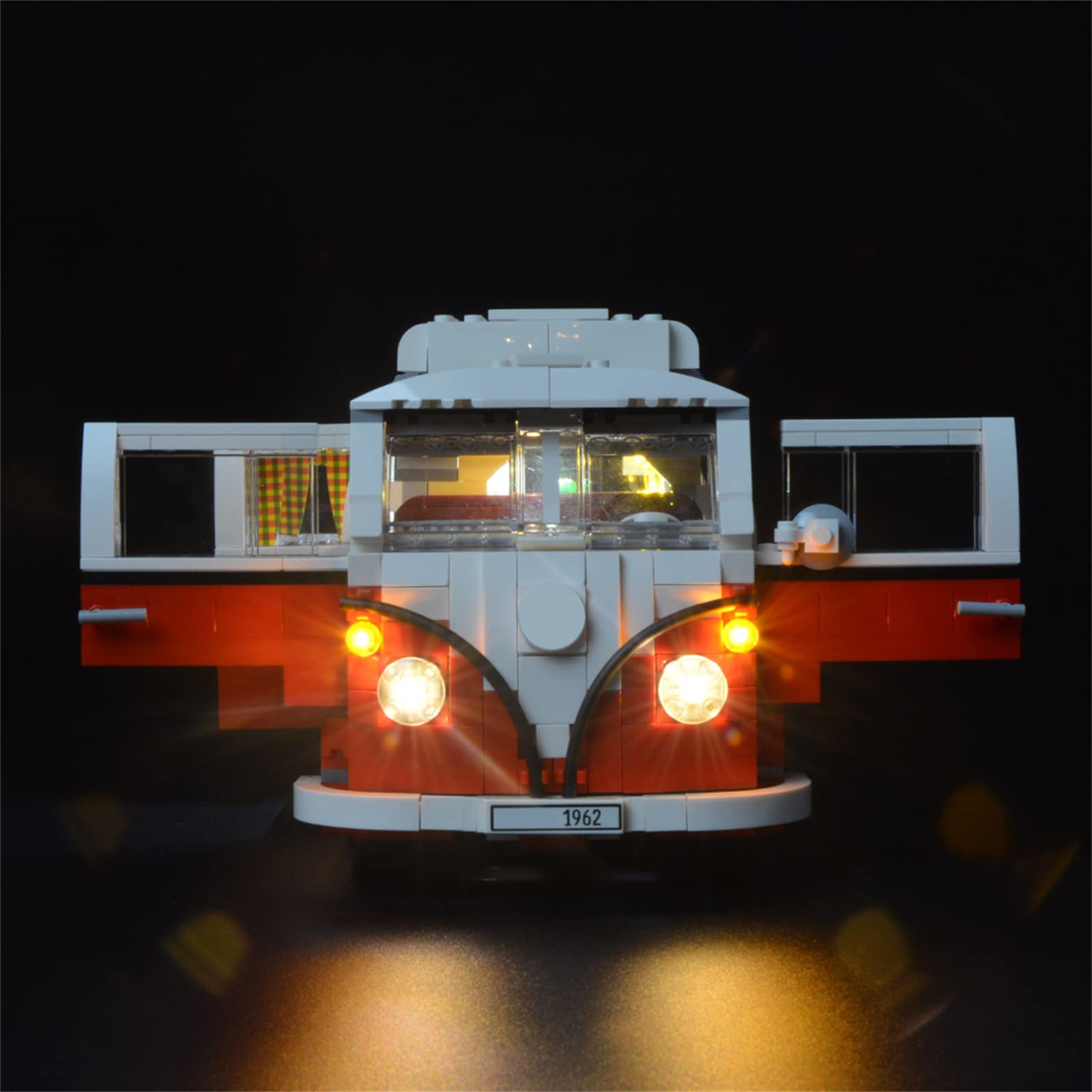 BRIKSMAX LED Light Kit for Volkswagen T1 Camper Van - Compatible with Lego 10220 Model (Building Model Not Included) - Perfect for DIY Lego Lighting Projects and Home Decoration