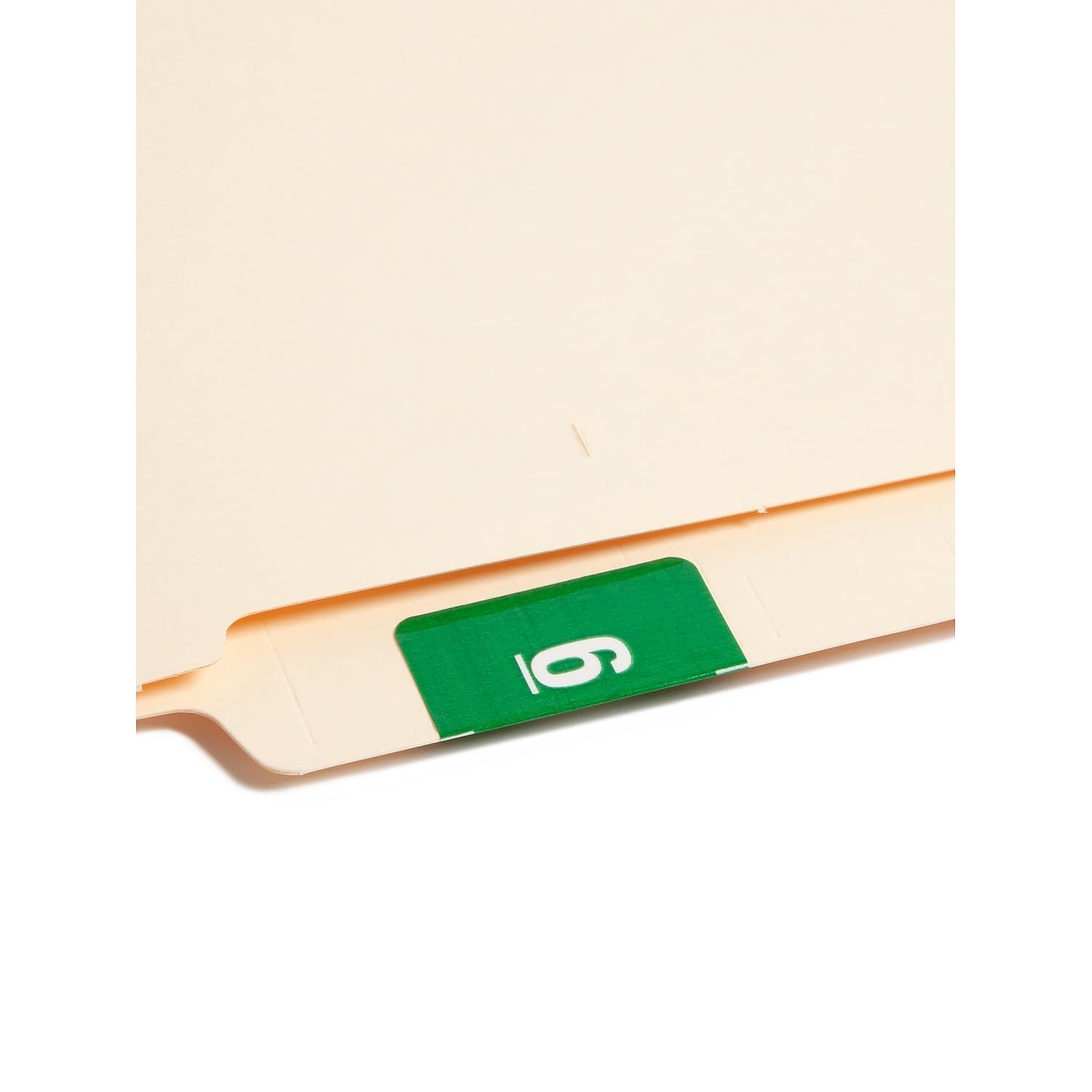 Smead 67426 Green End Tab Labels - 250/Roll for Office Filing