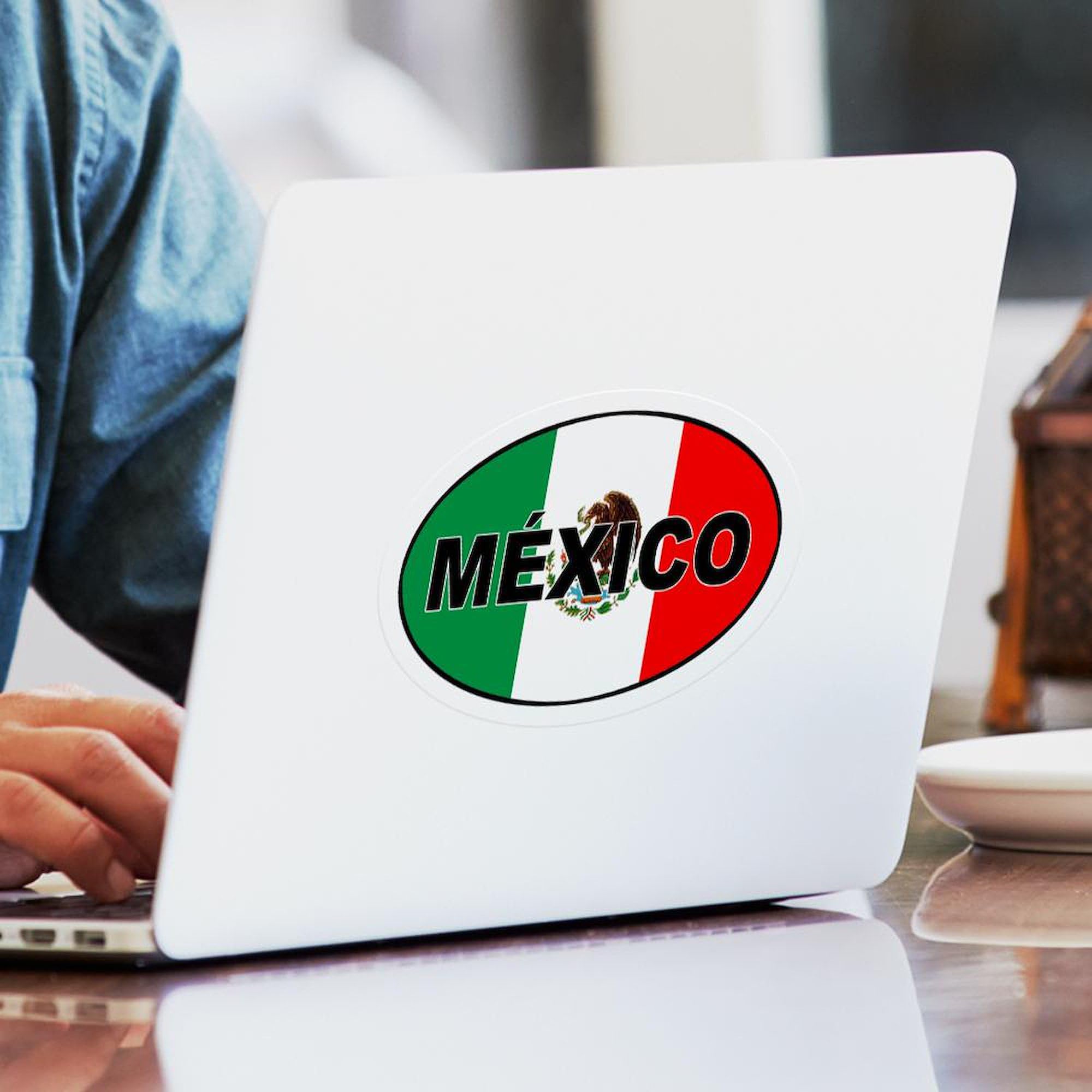 Mexico Oval Sticker - Durable Car Bumper Decal for Travel Lovers