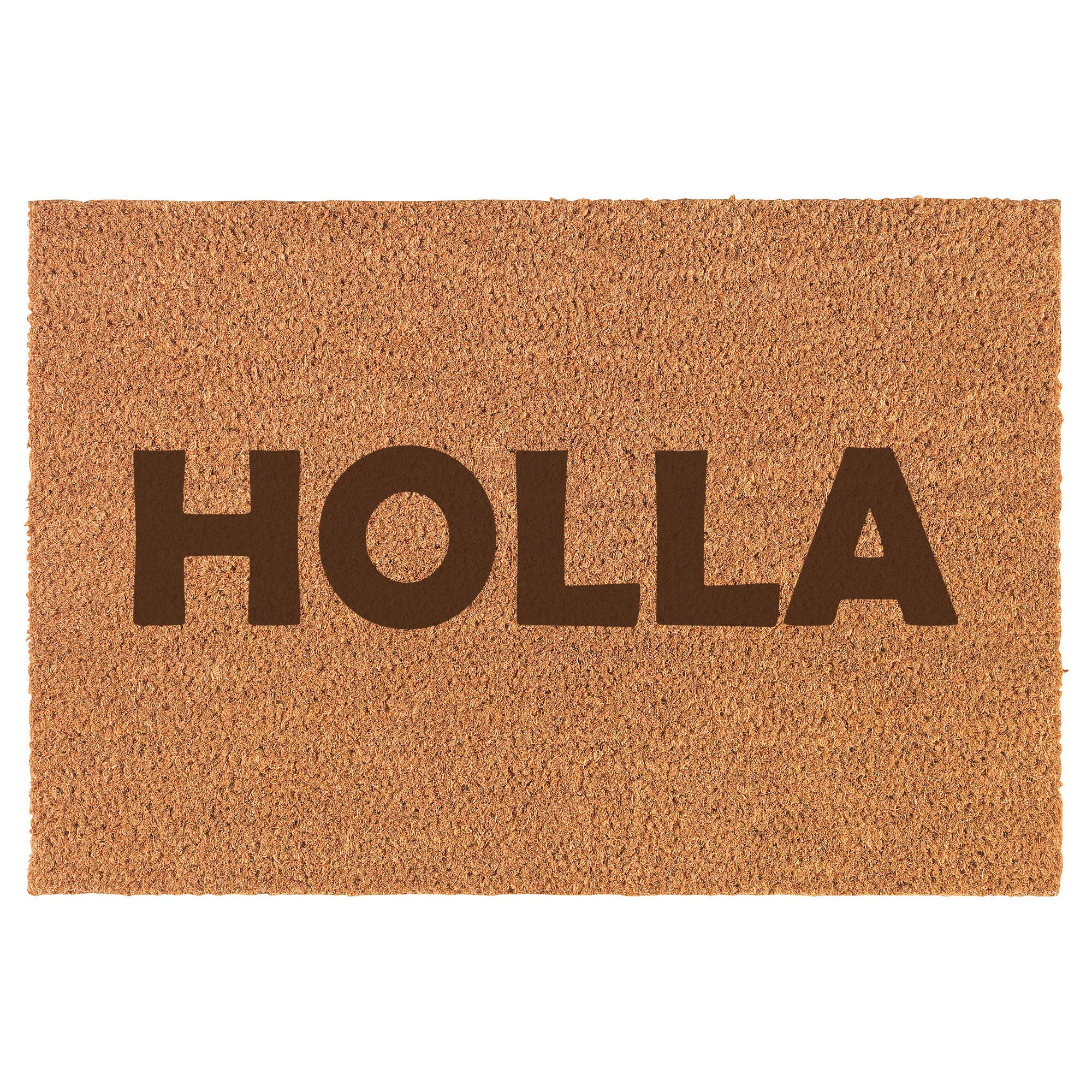Brown Natural Coir Doormat - Non-Slip Rectangular Front Entry Mat (16x24 in) - Perfect for Home, Office & Outdoor Use - Durable & Eco-Friendly