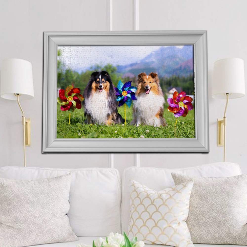 Vantaso 1000-Piece Jigsaw Puzzle for Adults & Kids Ages 10+ - Shetland Sheepdog Couple Puzzle Game | Fun Family Activity, Brain Teaser & Home Decor