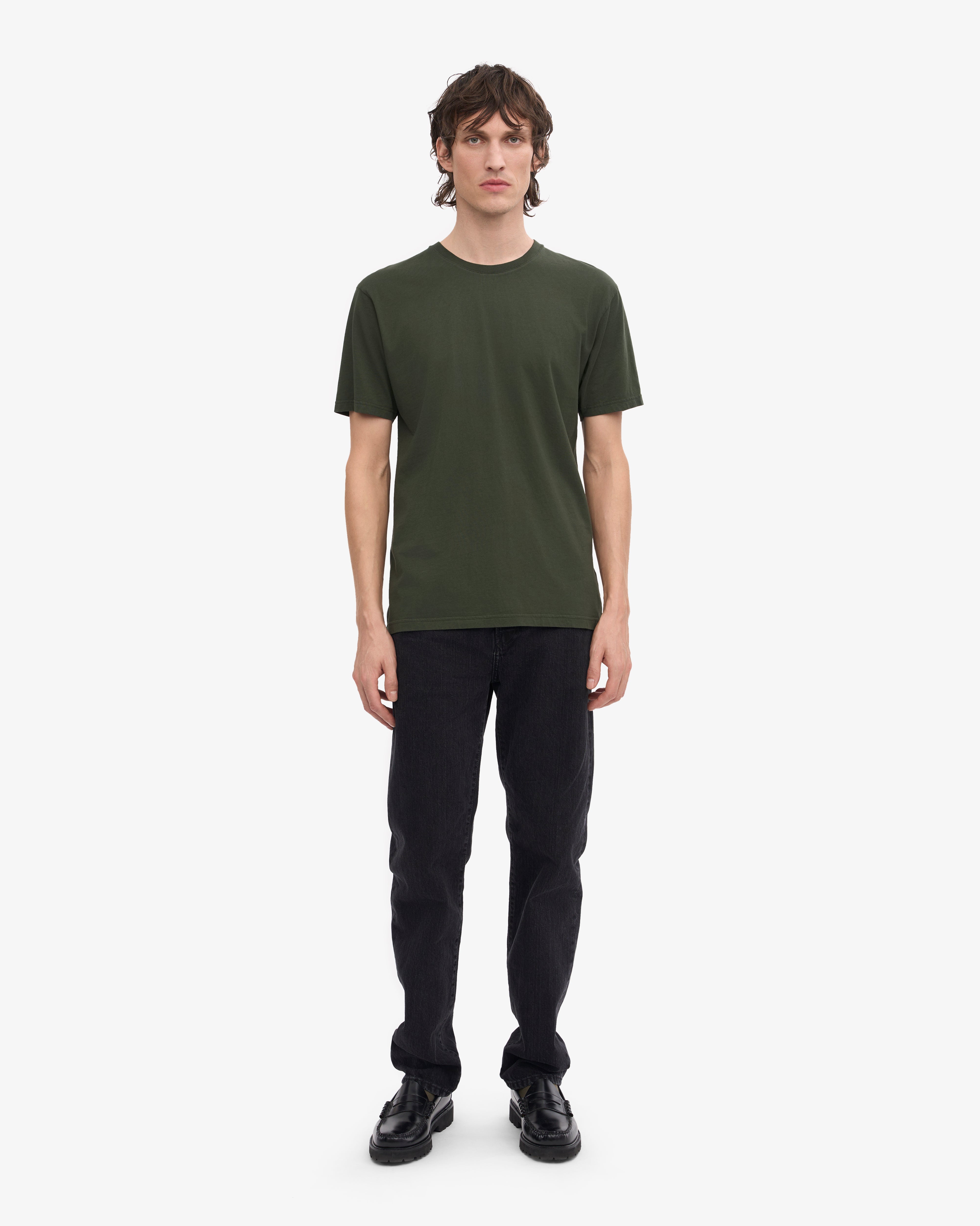 Classic Organic Cotton T-Shirt - Hunter Green | Eco-Friendly & Comfortable for Everyday Wear | Perfect for Casual Outfits, Workouts & Relaxing at Home