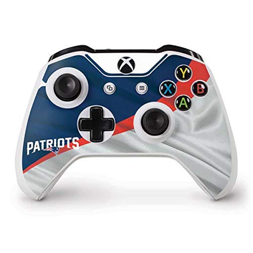 Officially Licensed NFL New England Patriots Gaming Skin Decal for Xbox One S Controller - Durable Protective Cover for Gamers & Sports Fans