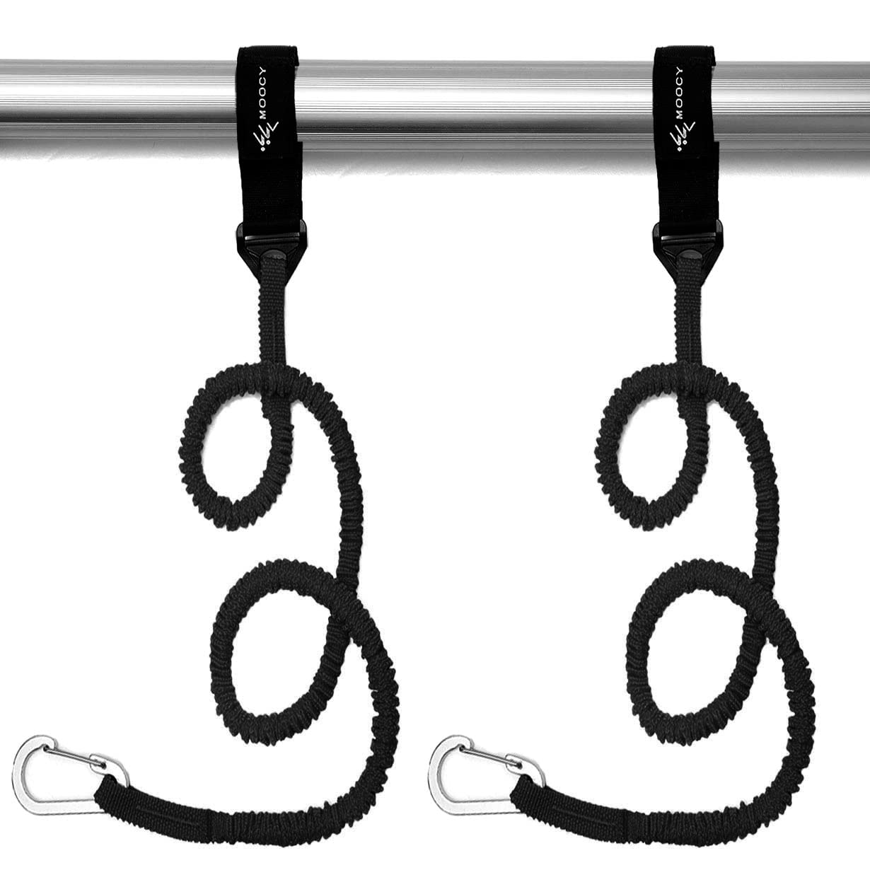 **MOPHOEXII Stretchable Coiled Kayak Paddle Leash & Rod Lanyard - Durable Kayak Fishing Accessories for Paddles, Rods, and Gear - Perfect for Kayaking, Fishing, and Water Sports**