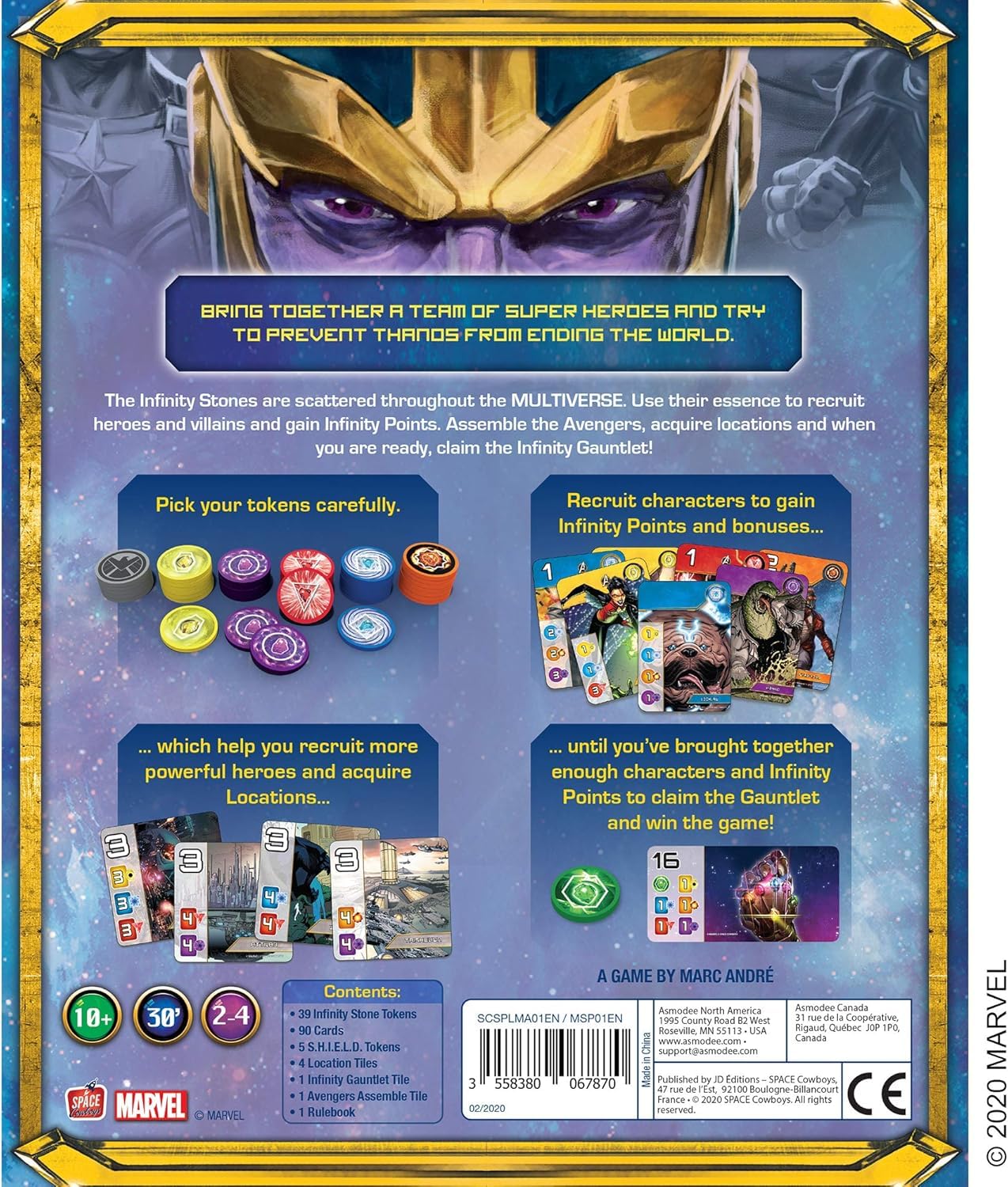 Splendor Marvel Board Game by Space Cowboys - Strategy Card Game for 2-4 Players Ages 10+ | Family Game Night Essentials | Perfect for Parties, Gifts & Indoor Activities | English Version