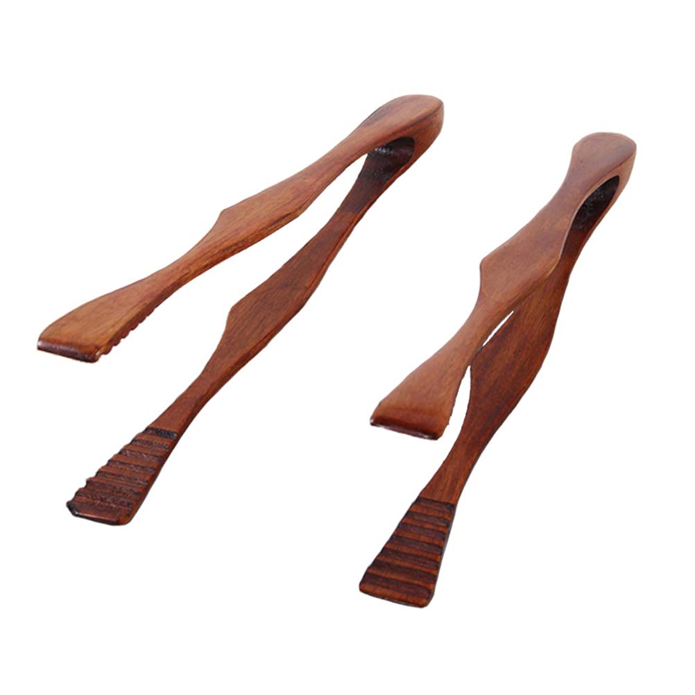 Wooden Bread Clips - Kitchen Serving Tongs for Bread, Pastries & Food - Perfect for Baking, Picnics & Party Serving