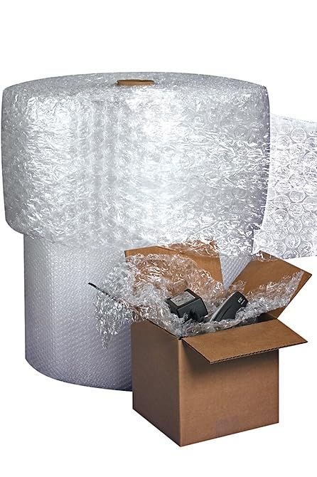 AVG Packaging Large Bubble Wrap Roll - Heavy Duty Perforated Packing Material for Moving & Shipping (125' x 12