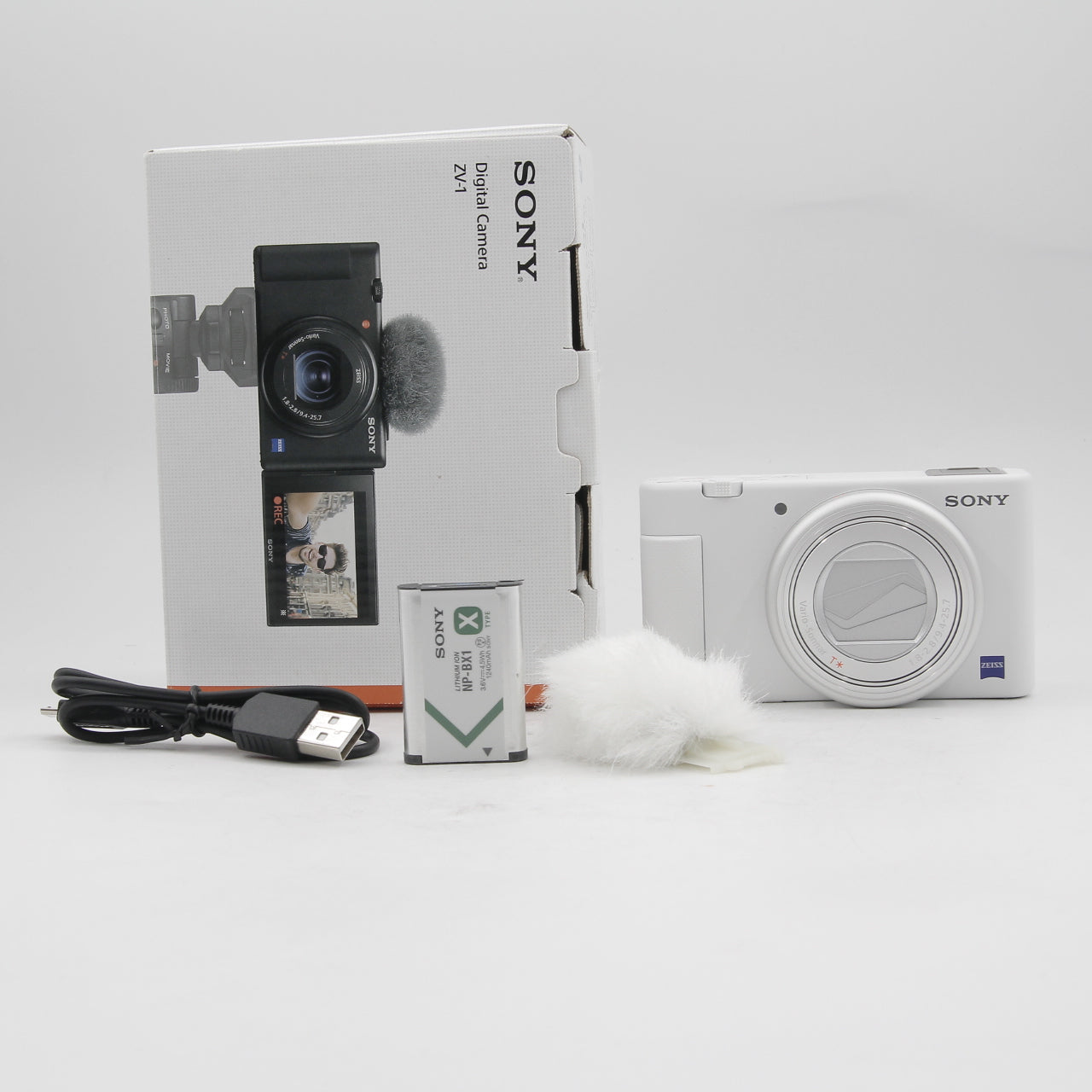 Open Box Excellent Condition Sony ZV-1 Digital Camera (White) - Perfect for Vlogging, Travel Photography & Content Creation