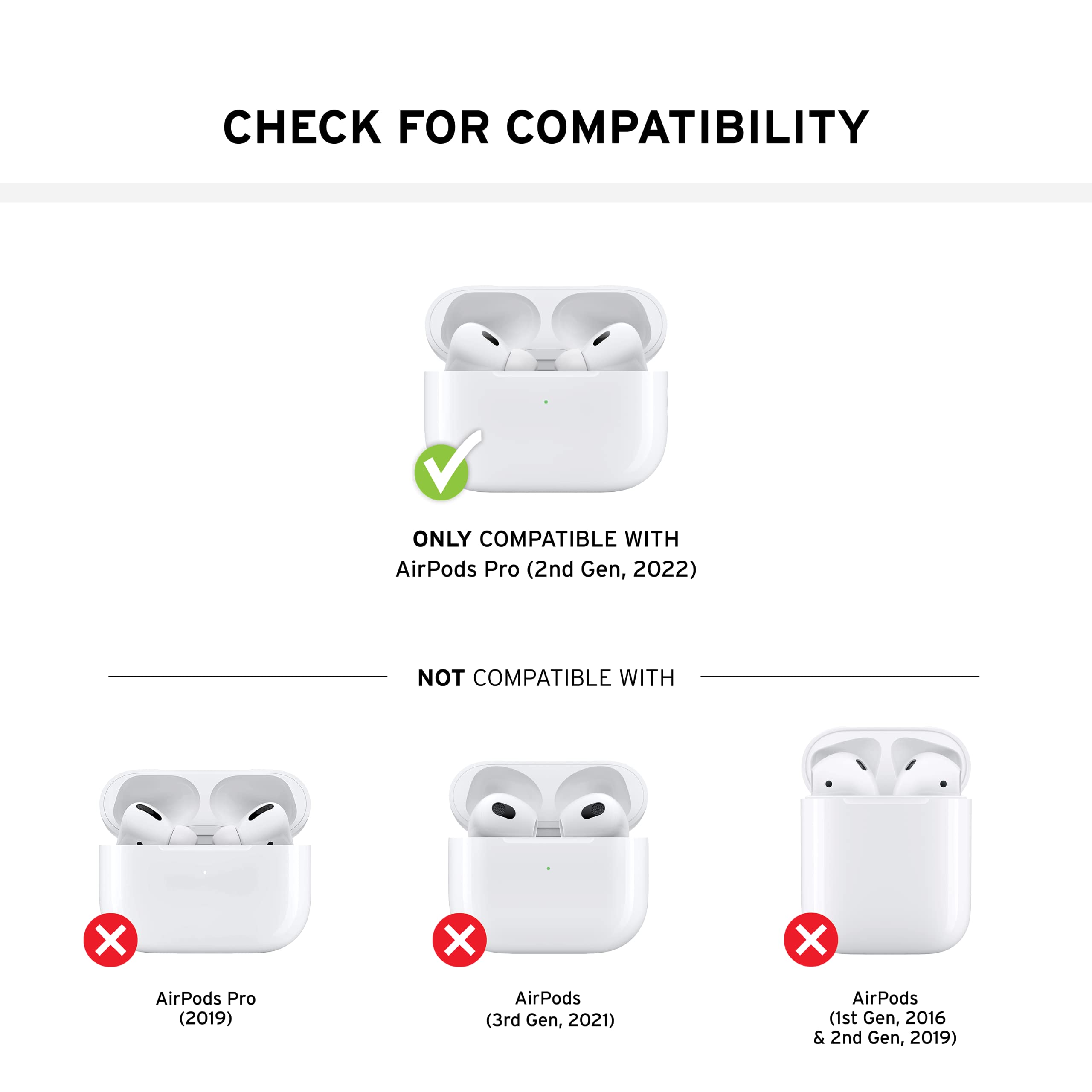 UAG Metropolis Ballistic ARMR Black Rugged Protective Case for AirPods Pro 2nd Gen (2022) | MagSafe Compatible | Keychain Carabiner | Shockproof Cover | Perfect for Outdoor Activities, Travel & Daily Use