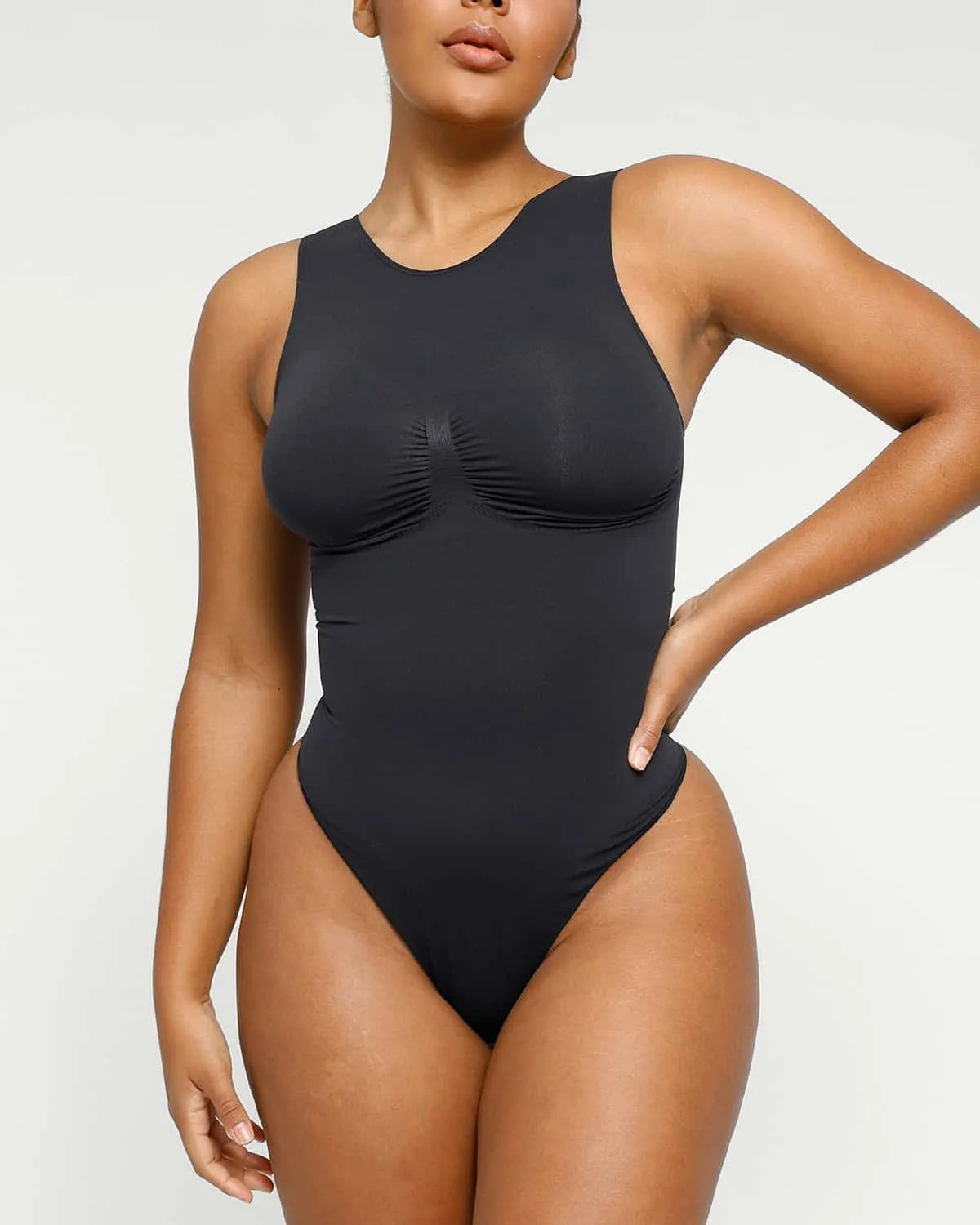 2.0 High Neck Thong Bodysuit for Women - Sexy Lingerie Bodysuit with Adjustable Straps - Perfect for Date Night, Boudoir Photography & Special Occasions