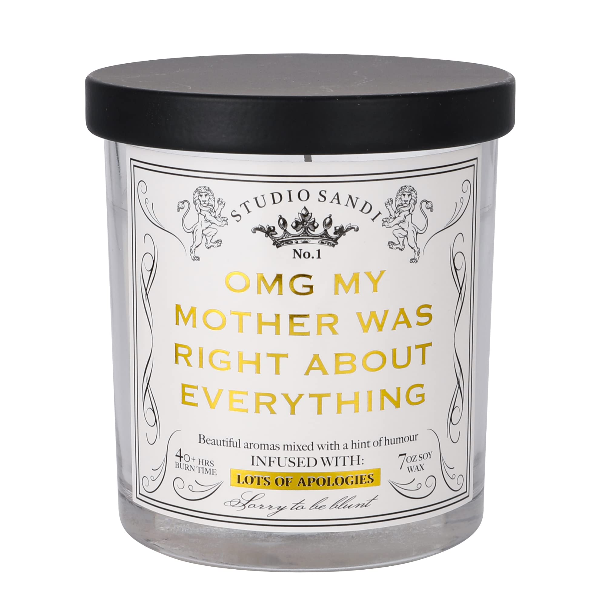 Funny Mom Candle - Lavender Scented Gift for Her | Relaxing Aromatherapy for Bath & Yoga