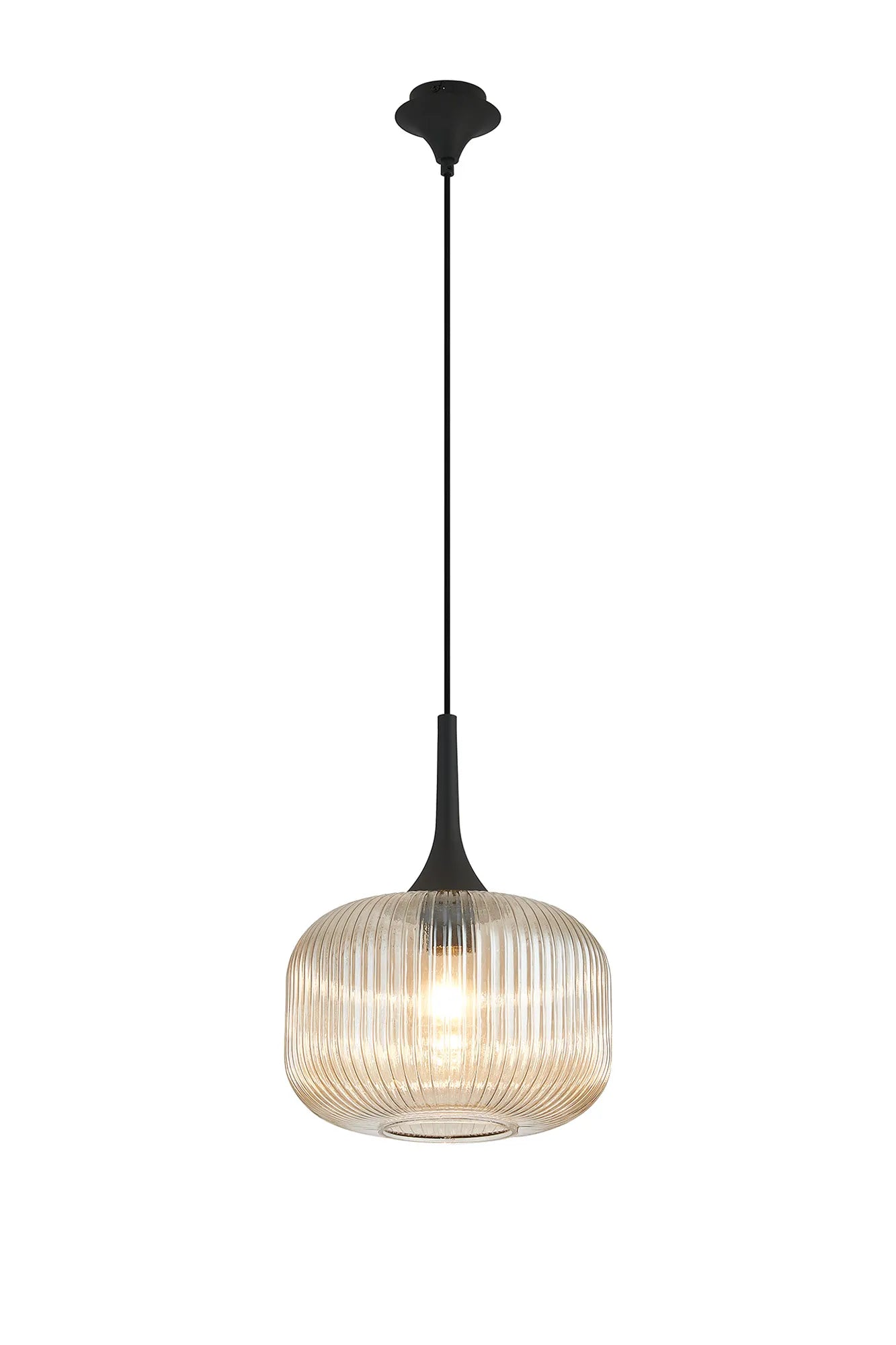 Benalla Single Pendant Light Fixture - Brushed Nickel, Oil Rubbed Bronze & Polished Chrome Finishes - Perfect for Kitchen Island, Dining Room or Bedroom Lighting