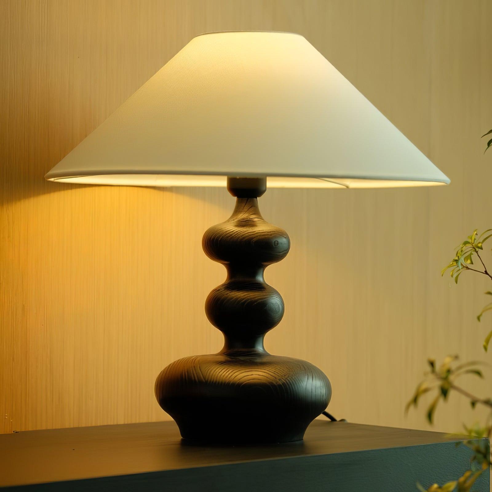 Creative Gourd Table Lamp - Handmade Natural Decorative Lighting for Living Room, Bedroom, and Office - Perfect for Cozy Home Decor and Ambient Lighting