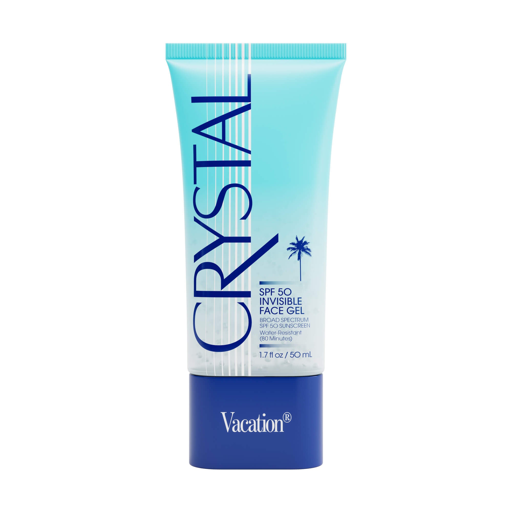 SPF 50 Sunscreen Gel with Crystal Extract - Lightweight, Non-Greasy Face & Body Sun Protection for Outdoor Activities, Beach, and Daily Use