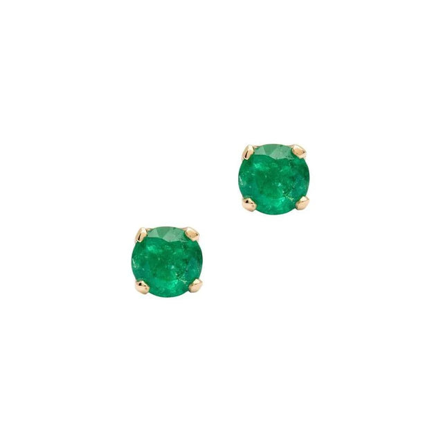 2.3mm Genuine Birthstone 14K Gold Stud Earrings for Women - Perfect Gift for Birthday, Anniversary & Everyday Wear