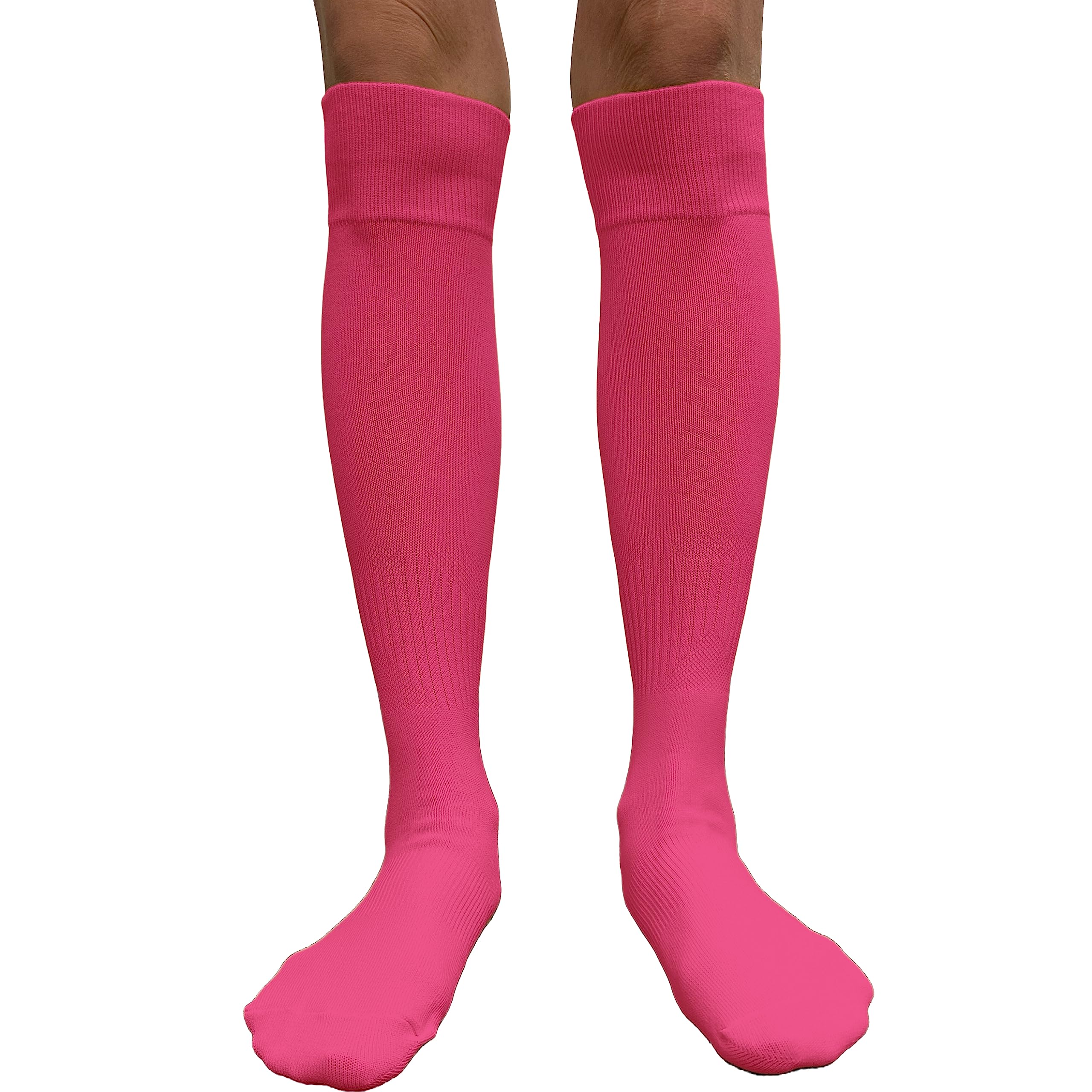 Affordable Polyester Soccer Knee High Socks for Men & Women - Breathable Team Sports Socks for Soccer, Football, Running & Gym Workouts - Perfect for Athletes & Casual Wear