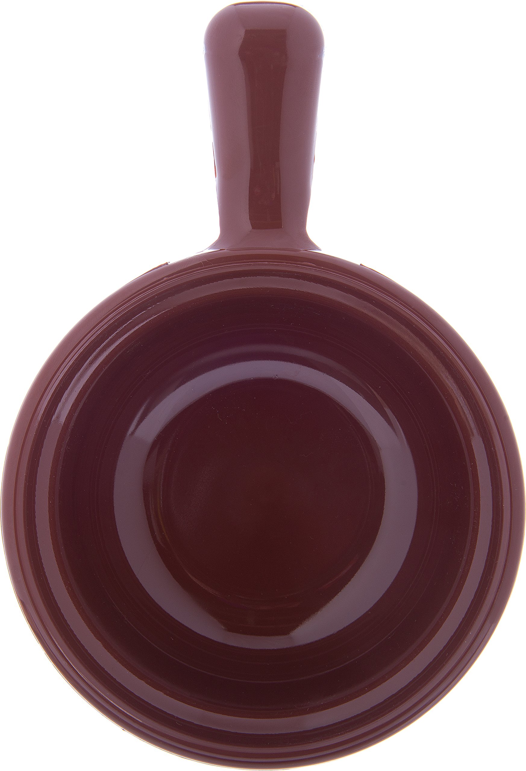 Carlisle FoodService 8 oz Brown Soup Bowl with Handle - Durable Catering, Buffet & Restaurant Use - Perfect for Hot Soups, Stews, and Chili Serving