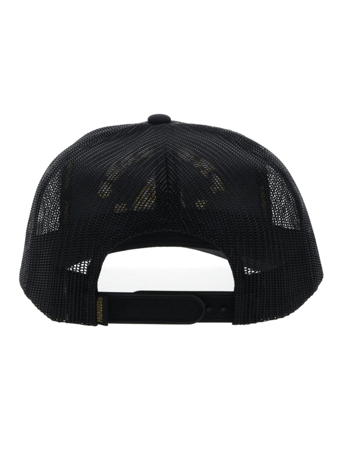 Hooey 2263T BK PRORODEO High Profile Snapback Hat - Black Adjustable Baseball Cap for Men & Women - Perfect for Rodeo, Outdoor, and Casual Wear