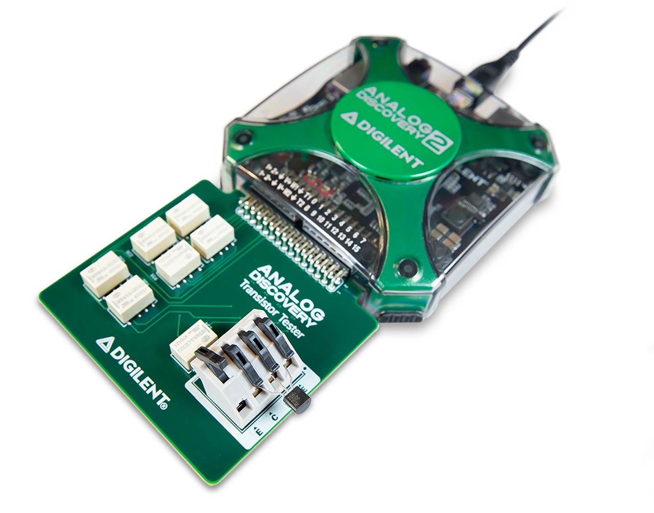 Digilent Analog Discovery Transistor Tester - Diode & Transistor Characteristic Curve Tracer | Perfect for Electronics Labs, Circuit Design, and Engineering Education