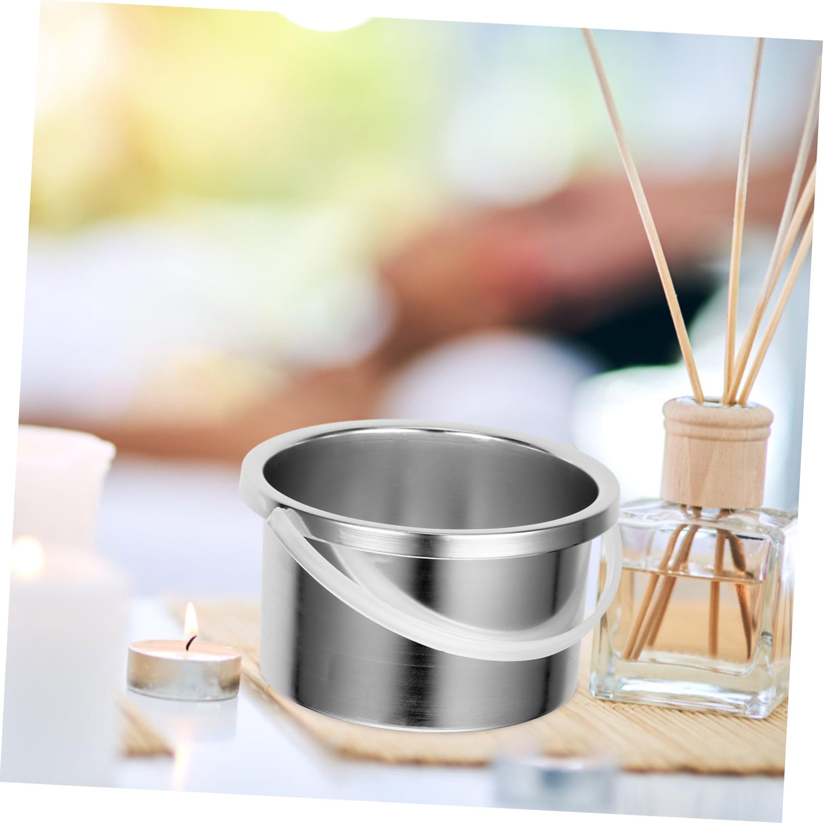 NOLITOY Professional Wax Warmer Machine for Hair Removal - Aluminum Alloy Wax Melting Pot with Replacement Liner, Perfect for Salon & Home Waxing Treatments (Silver)