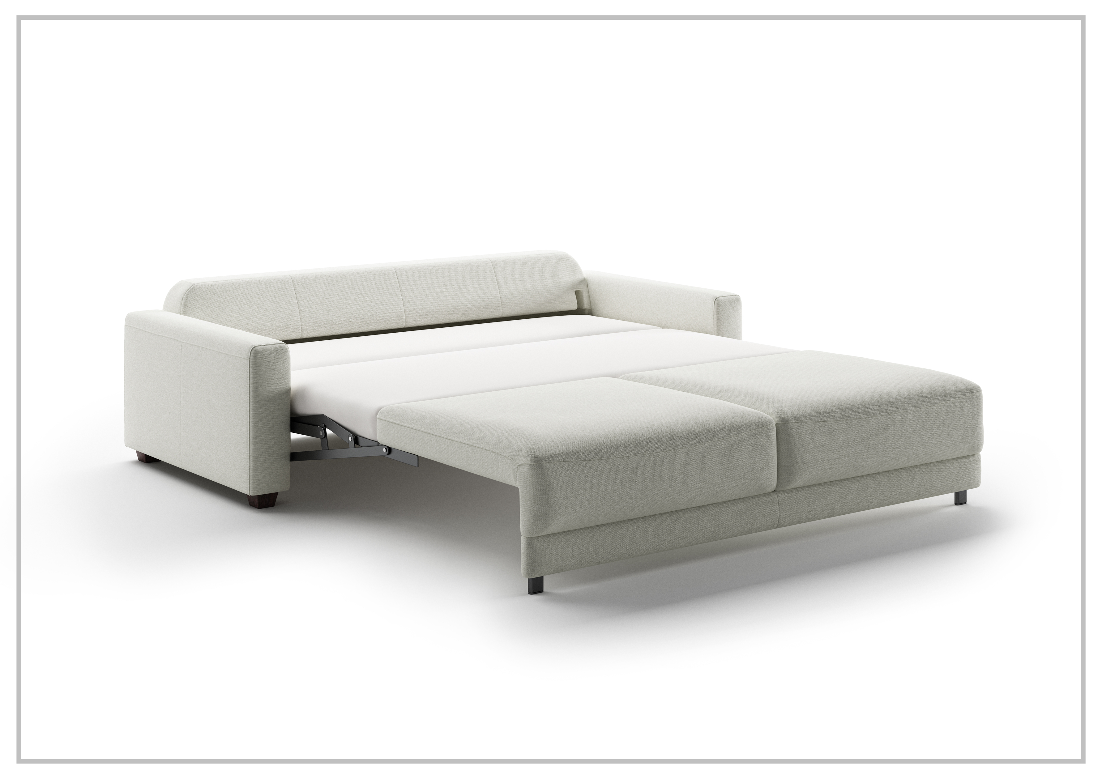 Luonto Belton Gray Fabric Sofa Sleeper - Manual & Power Recliner Options | Modern Living Room Furniture for Small Spaces & Apartments | Perfect for Lounging, Napping & Hosting Guests