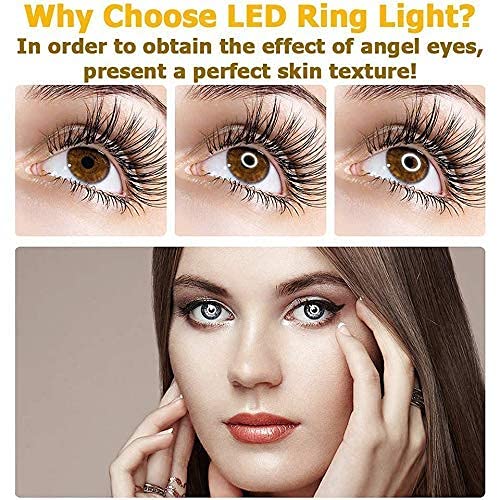 WlP Selfie Ring Light with Phone Holder - Adjustable LED for Webcast & Video