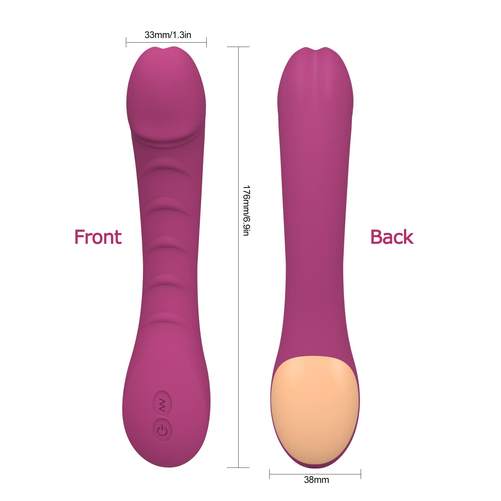 Rechargeable G Spot Vibrator - 12 Speeds for Clit & Vagina Stimulation | Women & Couples Sex Toy for Bedroom Pleasure