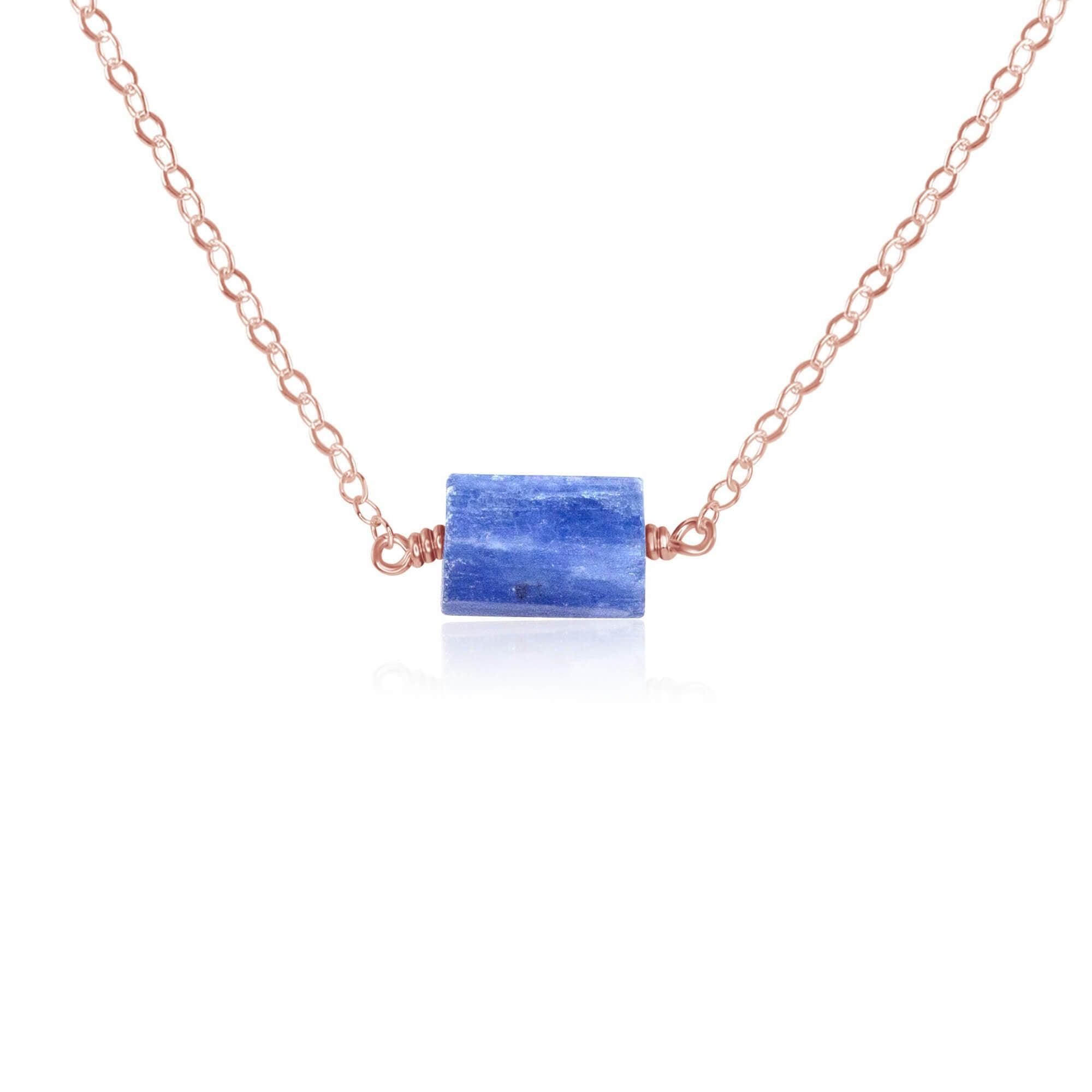 Natural Raw Kyanite Crystal Necklace - Healing Stone Jewelry for Women - Perfect for Meditation, Energy Work & Spiritual Healing