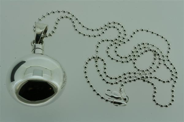 Elegant Perfume Bottle Pendant Necklace with 55cm Ball Chain - Perfect for Gifts, Parties, and Everyday Wear